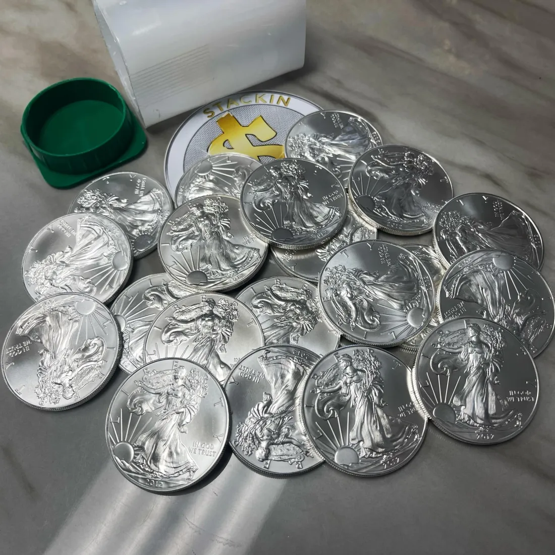 Last Day 70% ОFF🔥1986-2025 American Silver Eagle 39-pc Set NGC MS69 (2 New NGC Boxes)