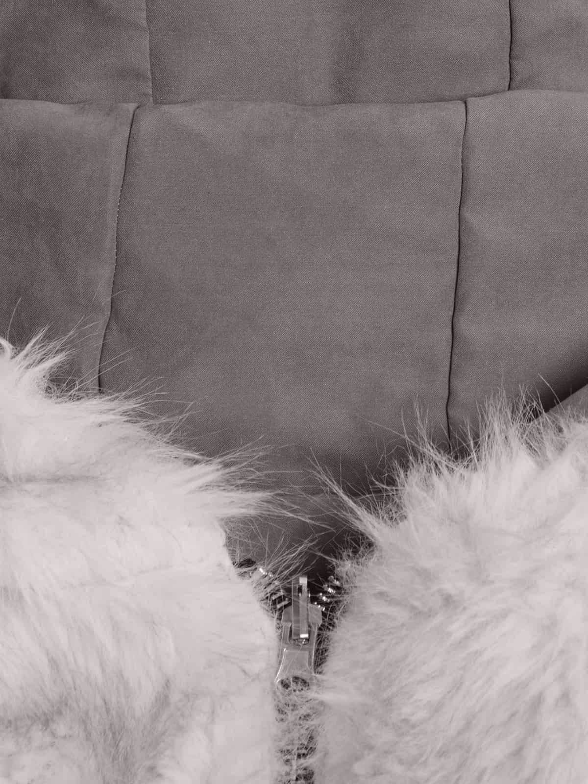 Oversized Reversible Fur Hooded Jacket - 2544-Fineriform