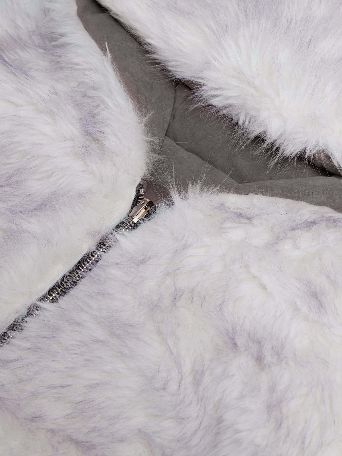 Oversized Reversible Fur Hooded Jacket - 2544-Fineriform