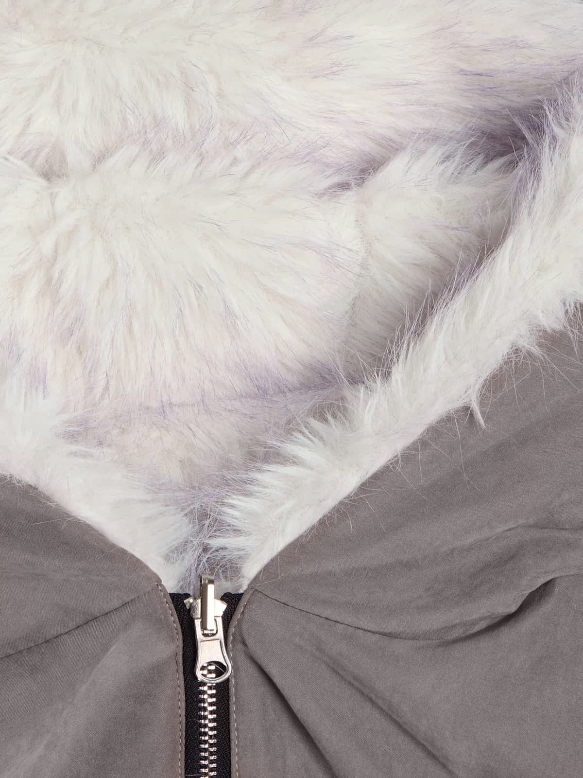 Oversized Reversible Fur Hooded Jacket - 2544-Fineriform