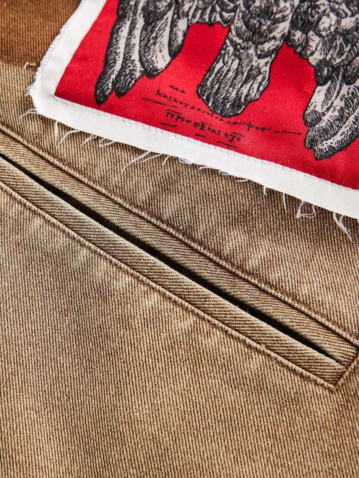 Punk Retro Collage Print Distressed Heavy Jacket - 2539-Fineriform