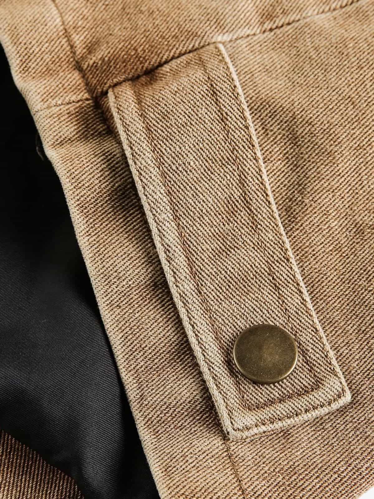 Punk Retro Collage Print Distressed Heavy Jacket - 2539-Fineriform