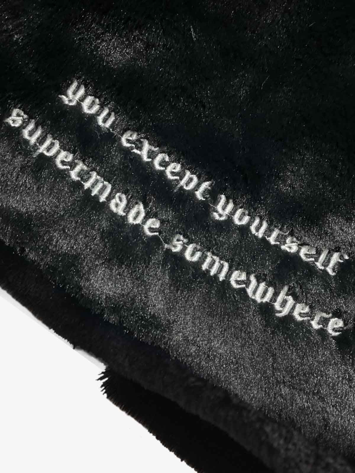 Thesupermade Street Letter Embroidered Fleece Jacket - 1838-Fineriform