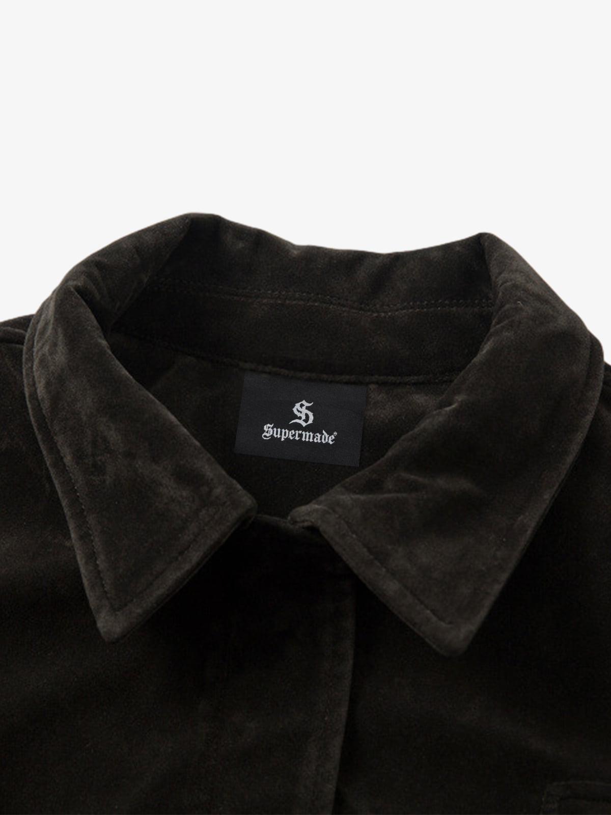 Retro Unique Metal Button Suede Lapel Bomber Jacket - 2538-Fineriform