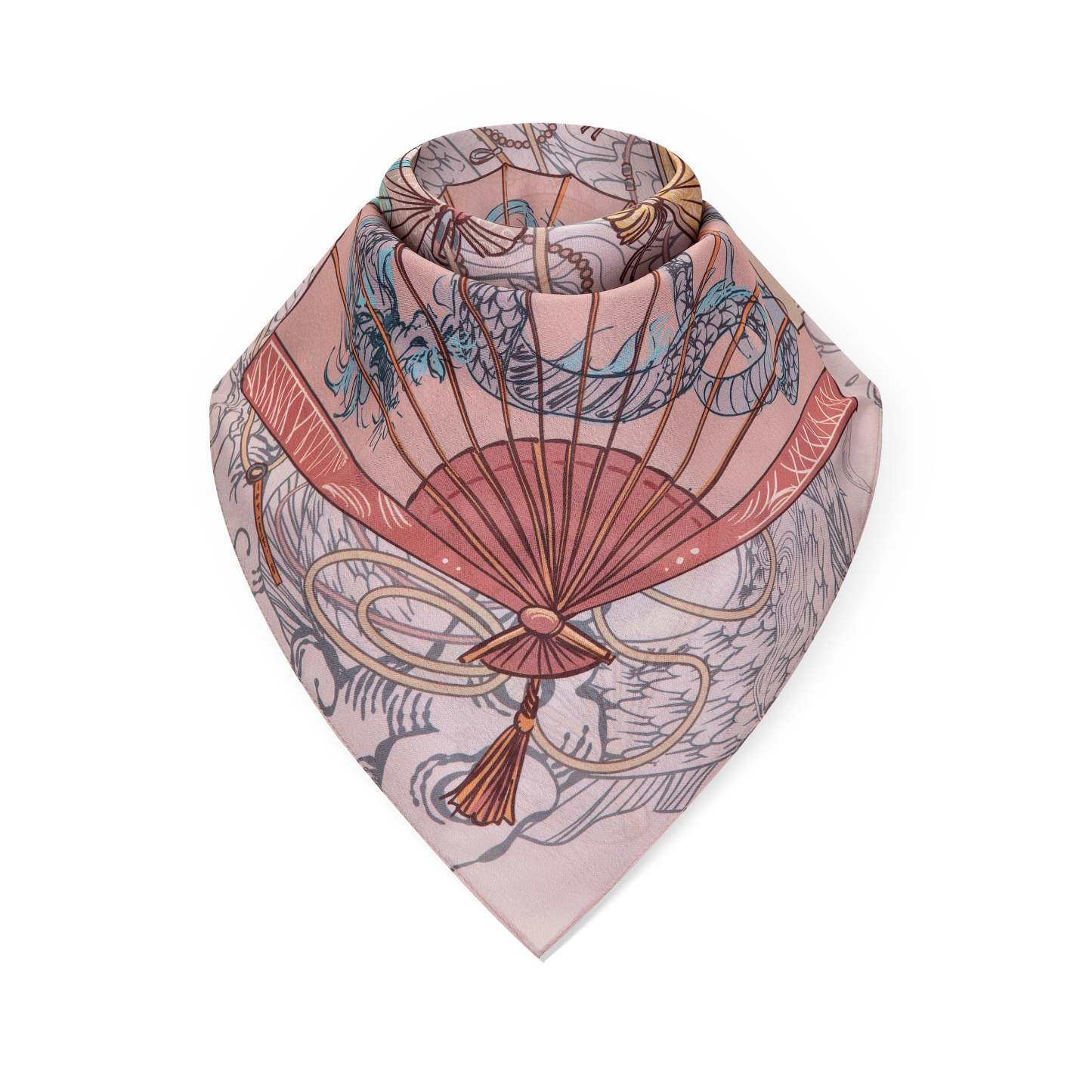 "yakuza"scarf soft pink-Fineriform