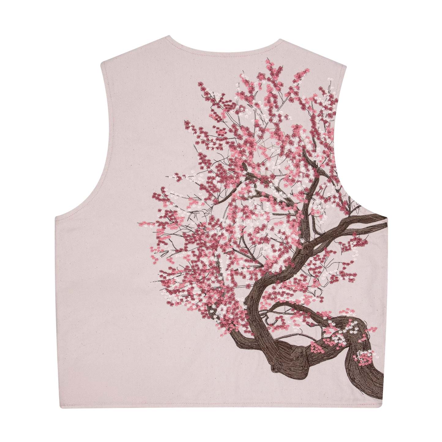 "blossom v3" denim Vest-Fineriform