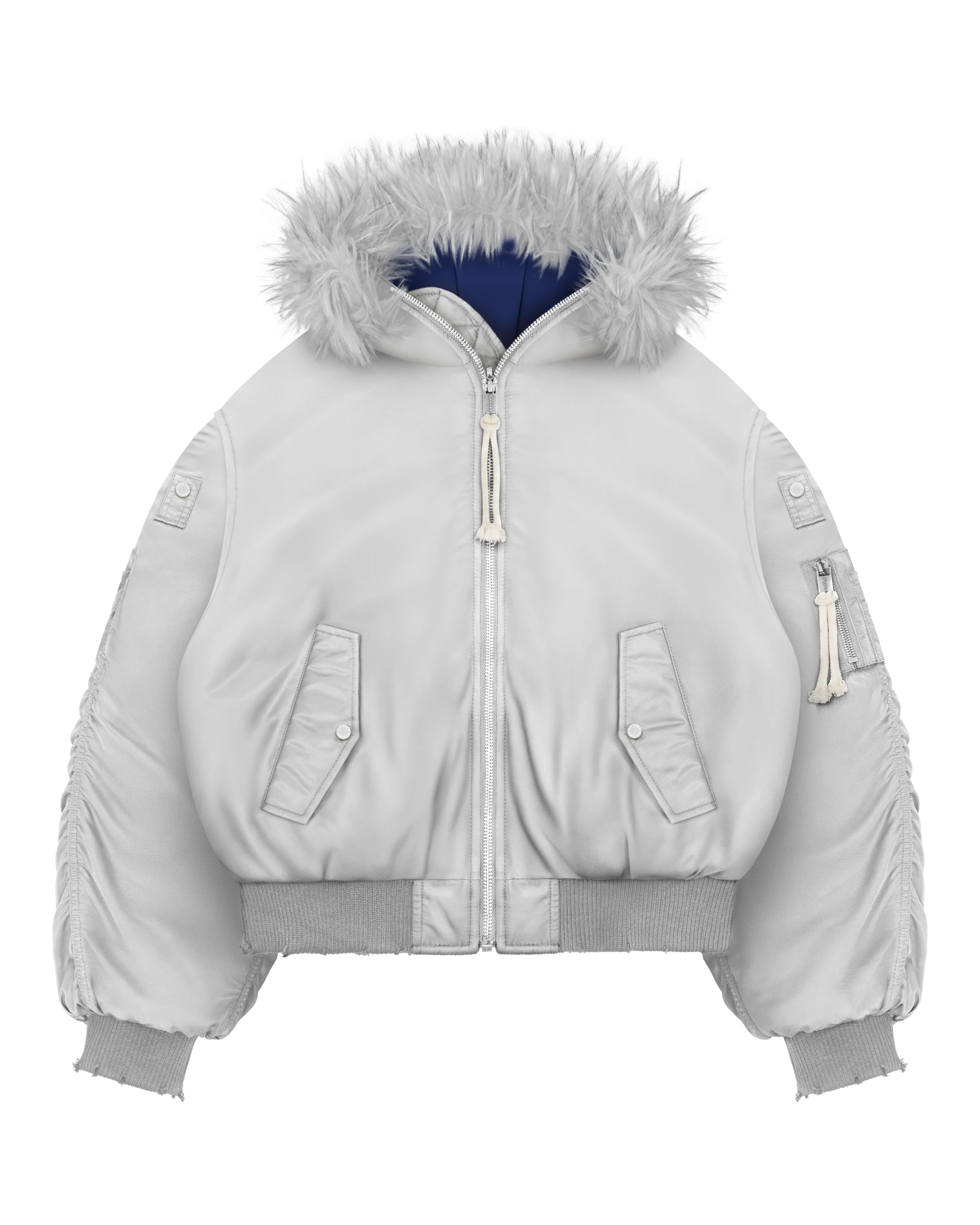 Fur Bomber Jacket-Fineriform