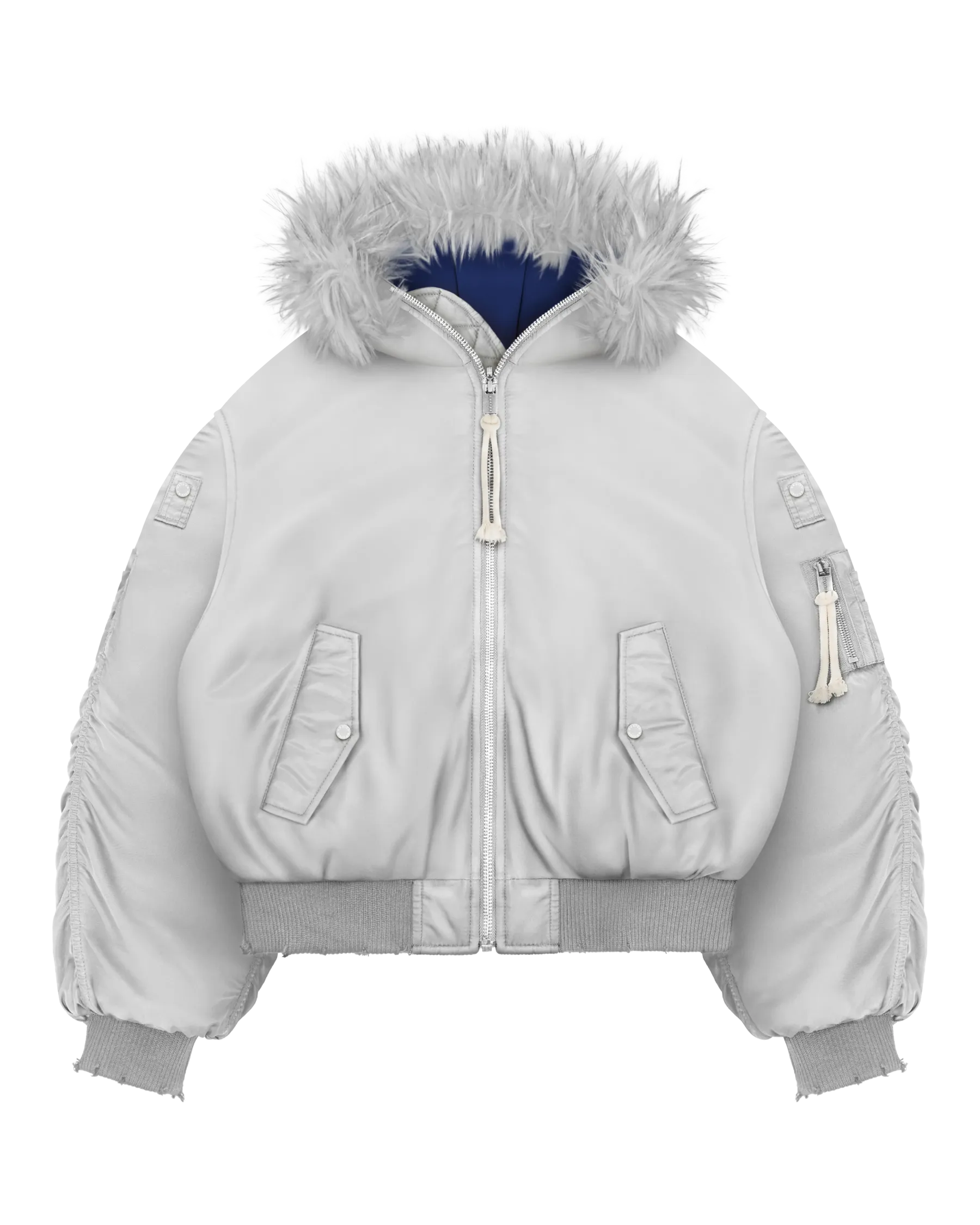 Fur Bomber Jacket-Fineriform