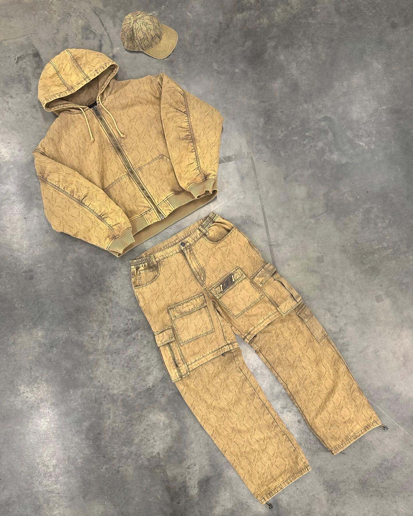 HEAVY ZIP CARGO PANTS-Fineriform