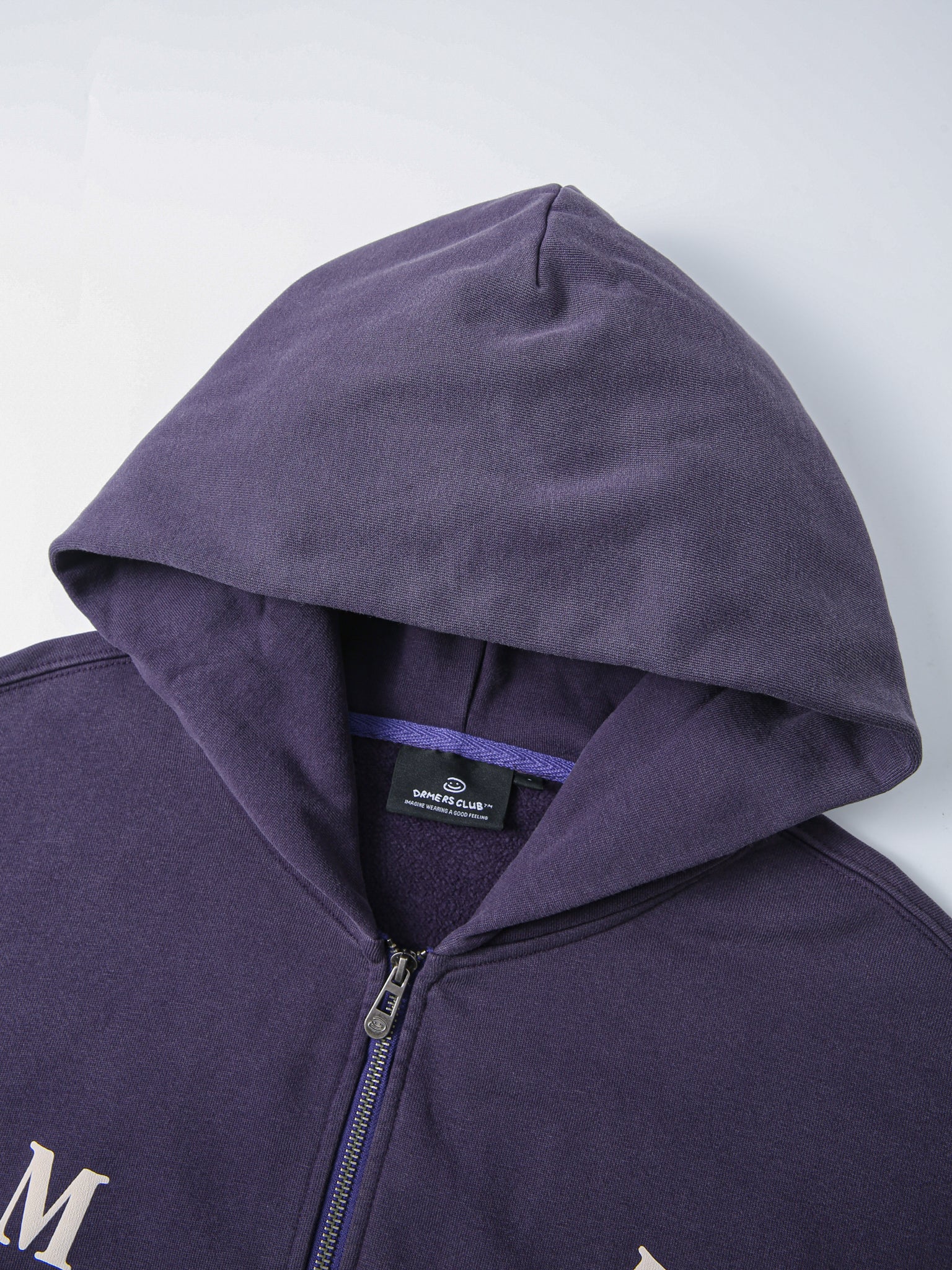 FALLING LETTERS ZIP UP - PURPLE DUSK-Fineriform
