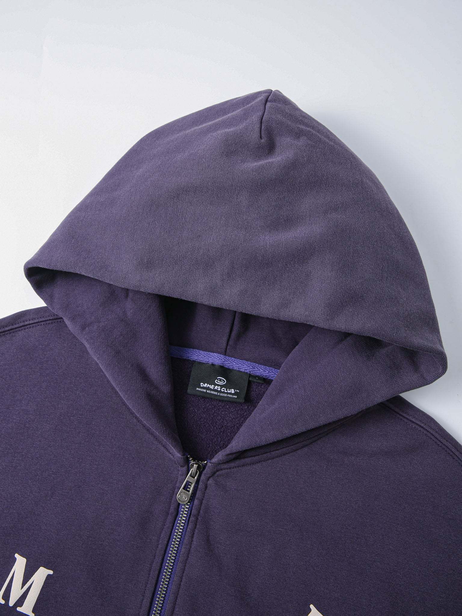 FALLING LETTERS ZIP UP - PURPLE DUSK-Fineriform