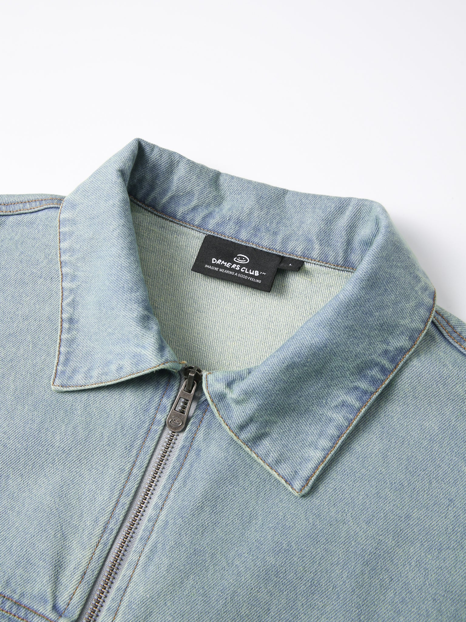 CREATIVE DEPT DENIM WORK JACKET - BLUE-Fineriform