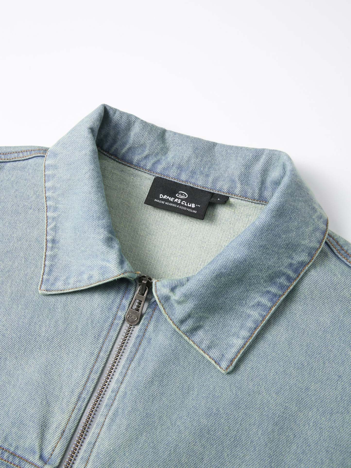 CREATIVE DEPT DENIM WORK JACKET - BLUE-Fineriform
