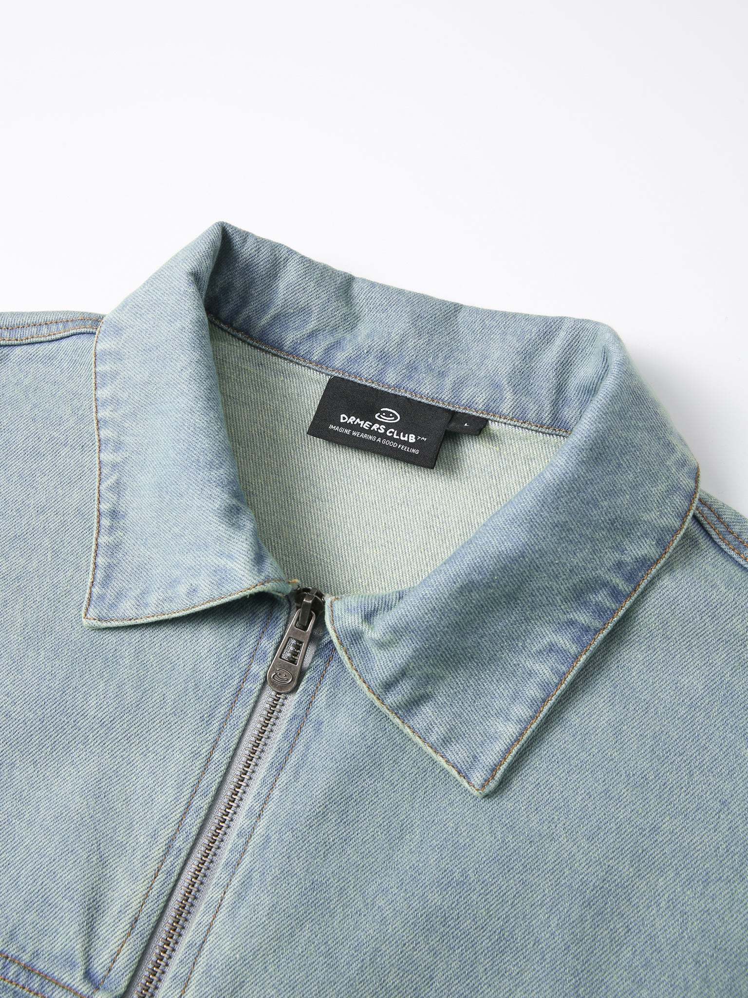CREATIVE DEPT DENIM WORK JACKET - BLUE-Fineriform