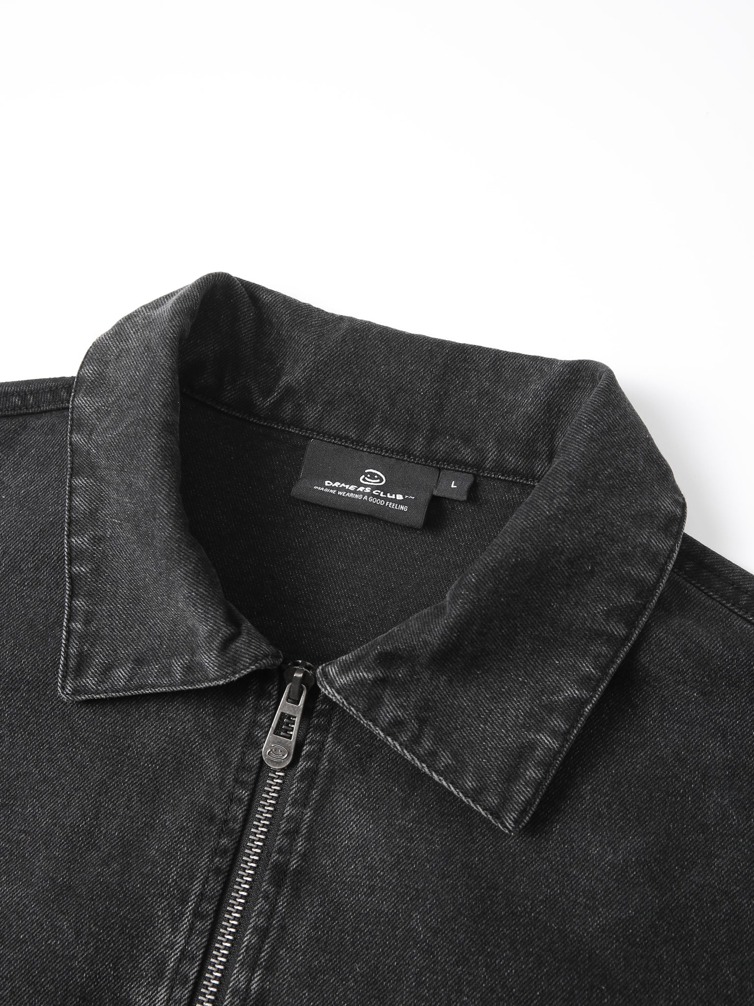 CREATIVE DEPT DENIM WORK JACKET - BLACK-Fineriform