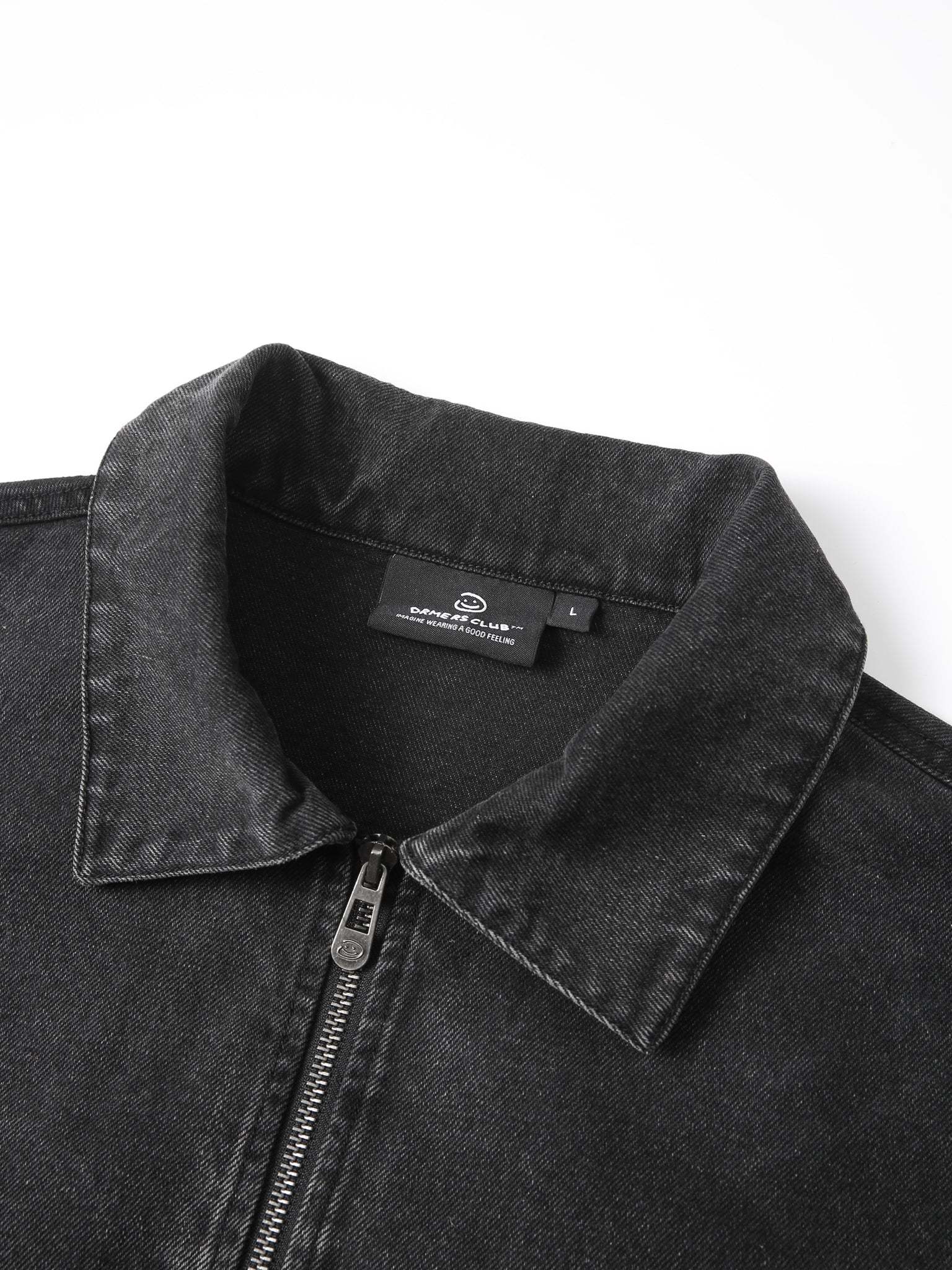 CREATIVE DEPT DENIM WORK JACKET - BLACK-Fineriform