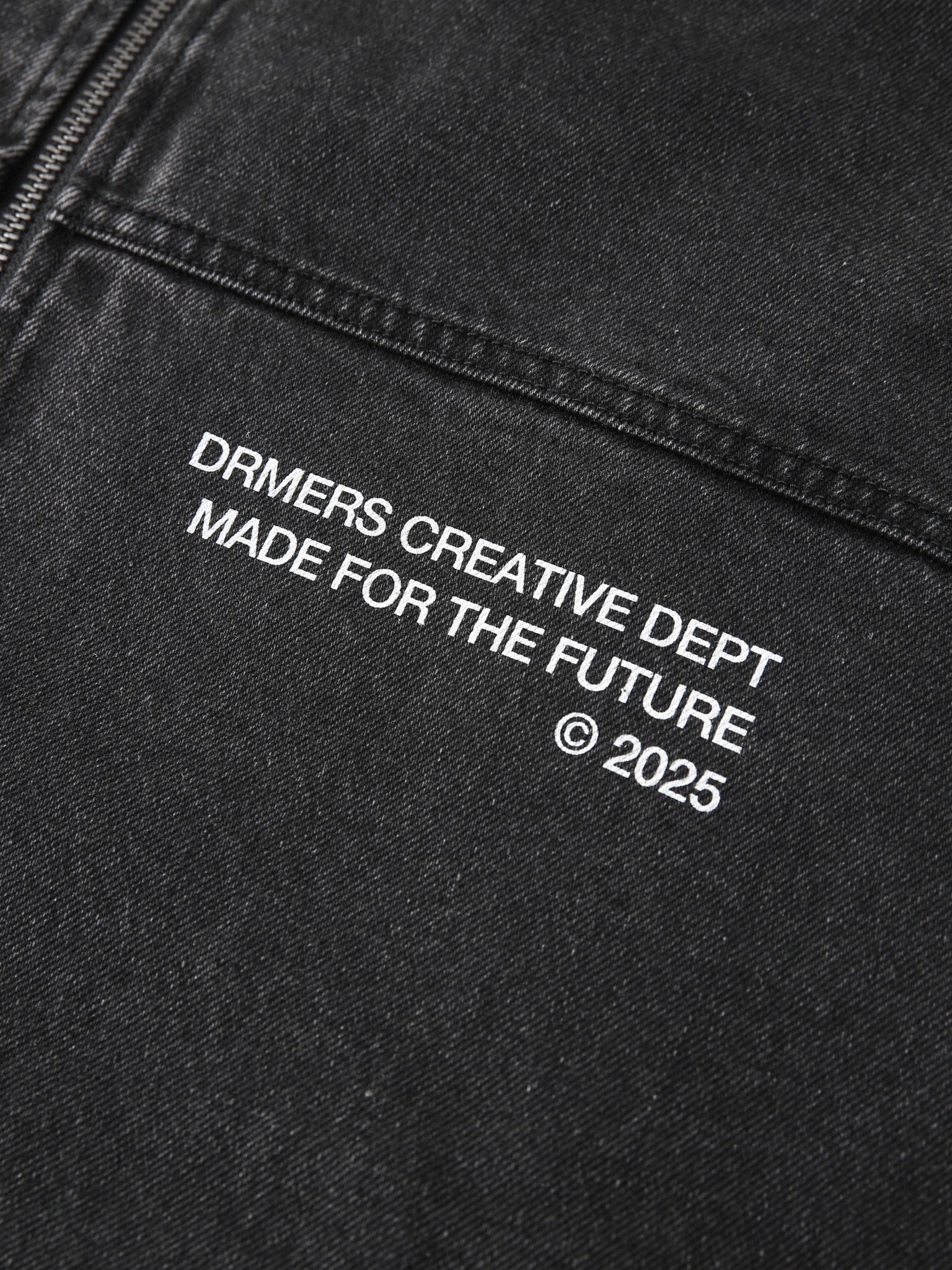 CREATIVE DEPT DENIM WORK JACKET - BLACK-Fineriform