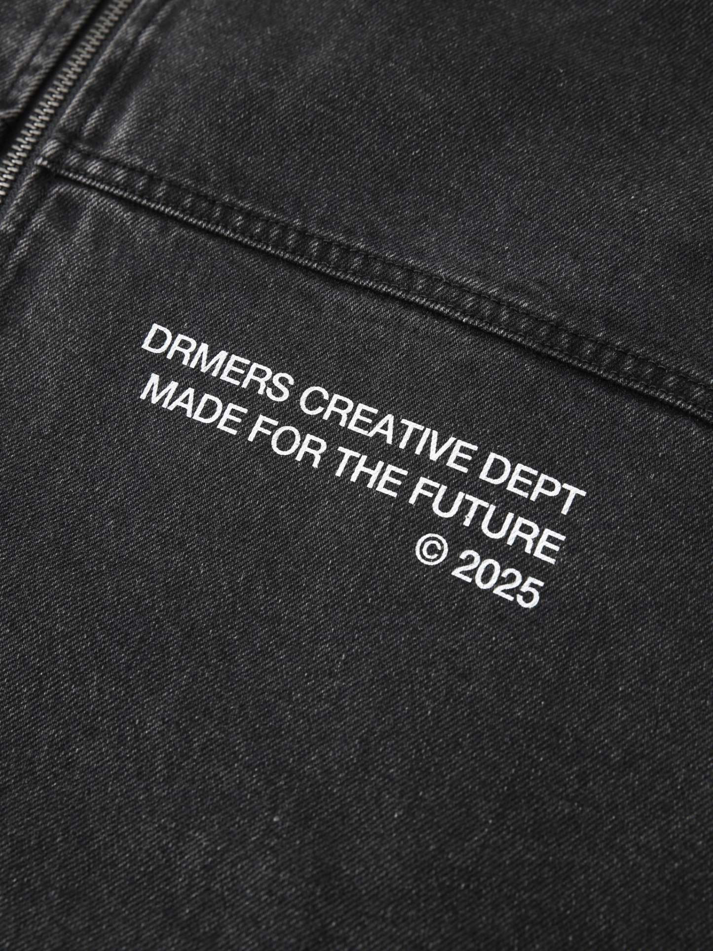 CREATIVE DEPT DENIM WORK JACKET - BLACK-Fineriform