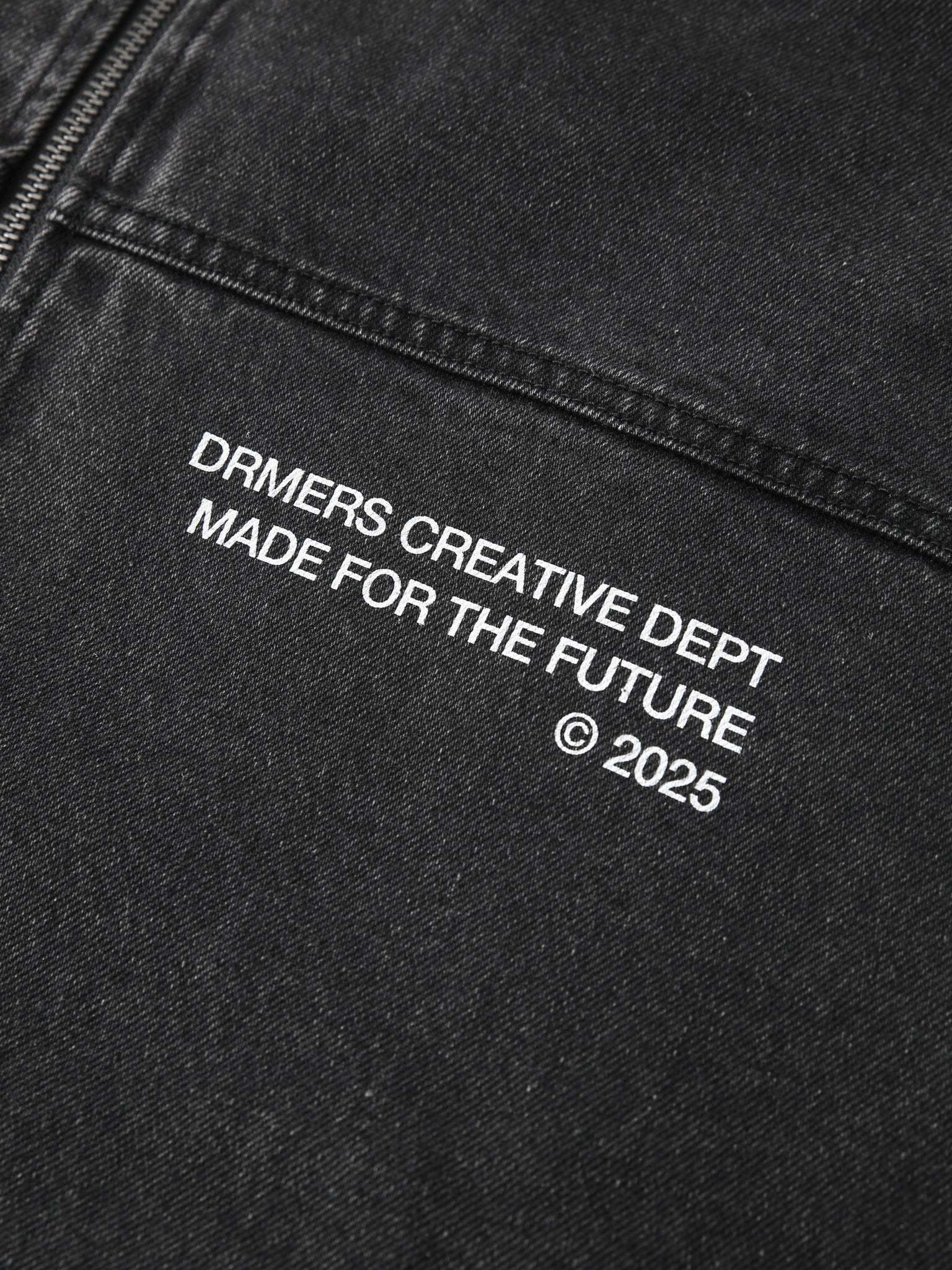 CREATIVE DEPT DENIM WORK JACKET - BLACK-Fineriform