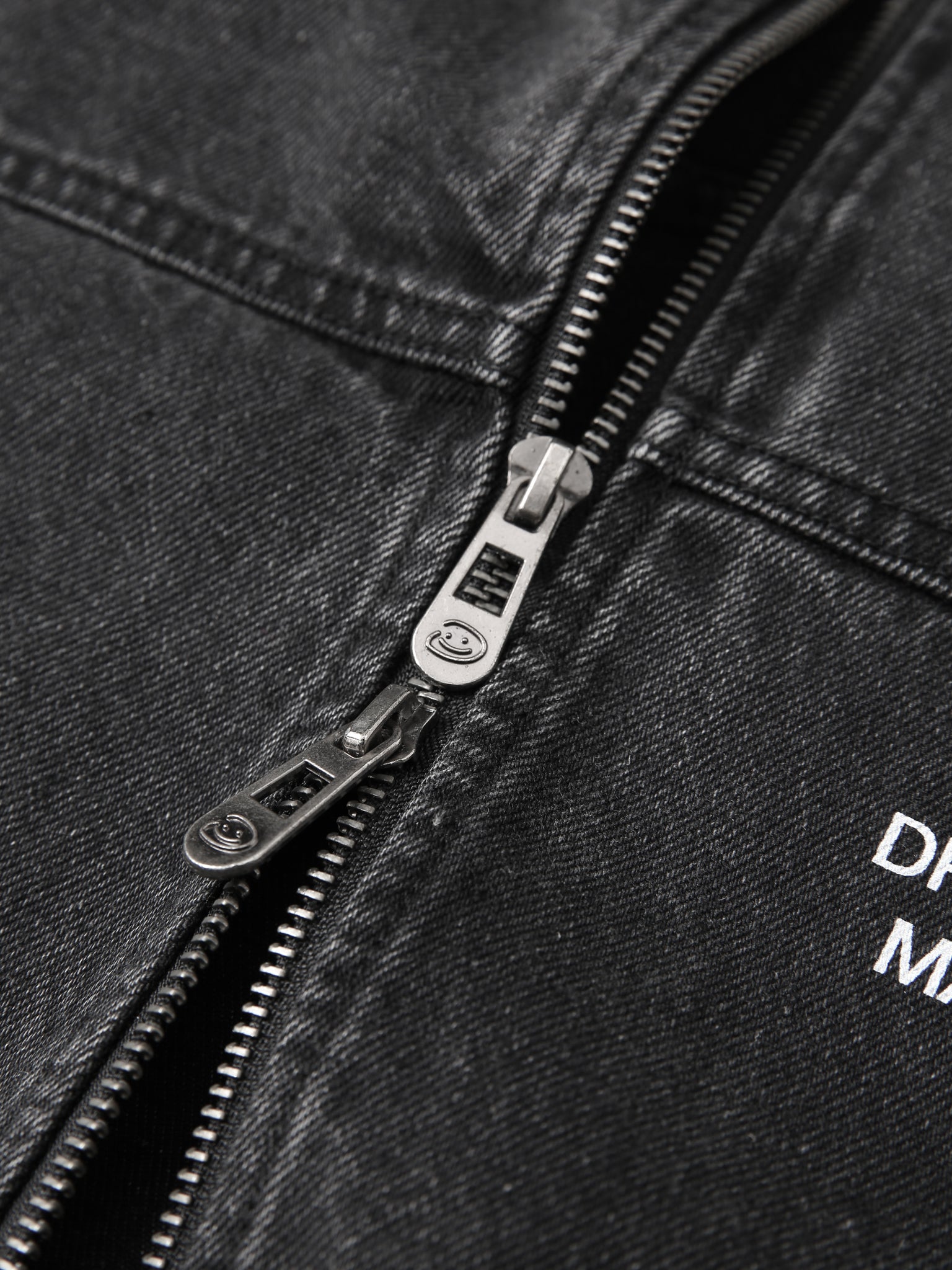 CREATIVE DEPT DENIM WORK JACKET - BLACK-Fineriform