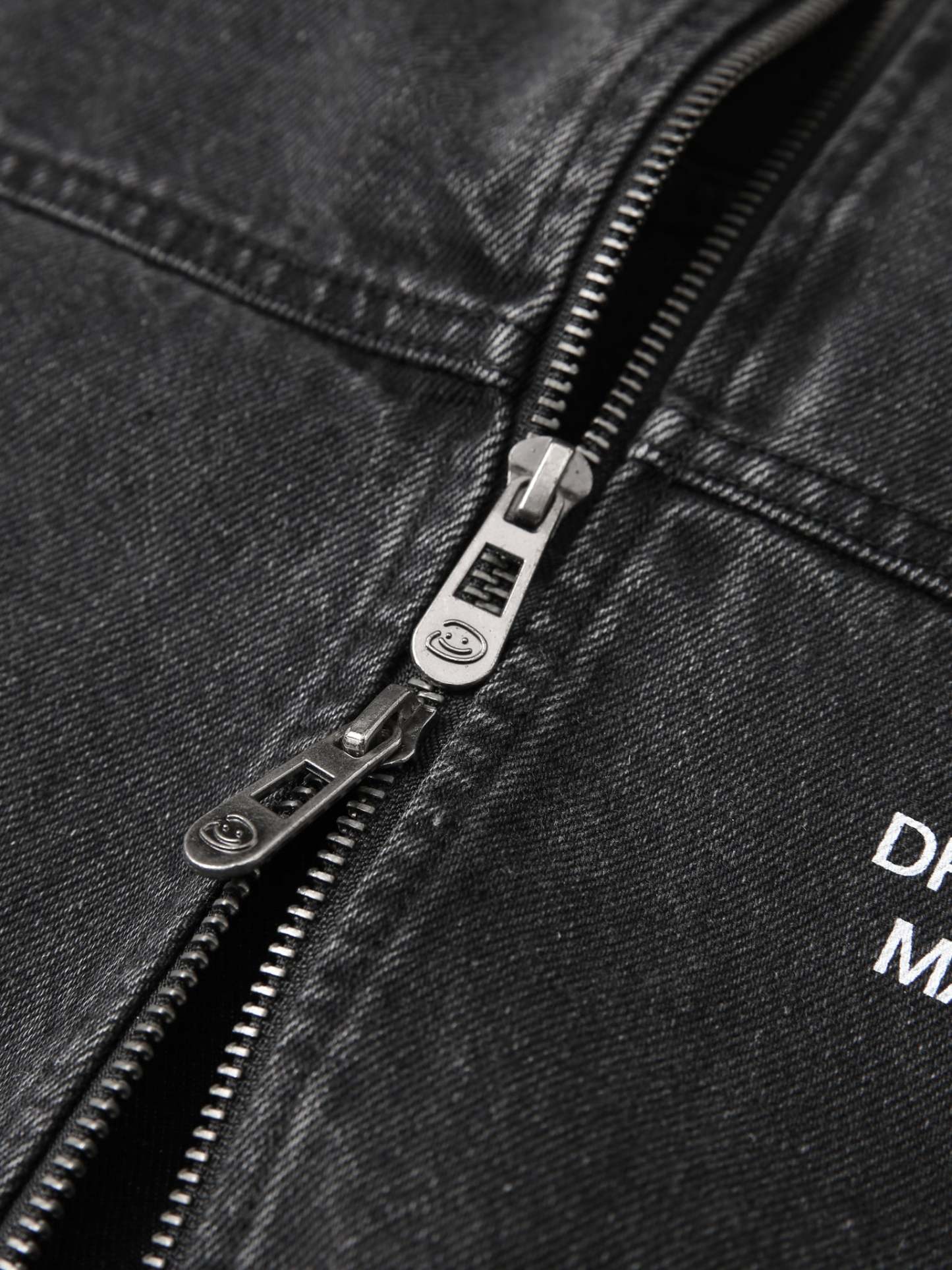 CREATIVE DEPT DENIM WORK JACKET - BLACK-Fineriform