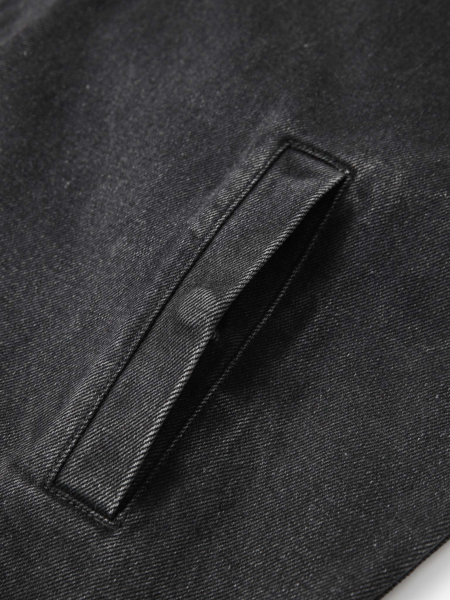 CREATIVE DEPT DENIM WORK JACKET - BLACK-Fineriform