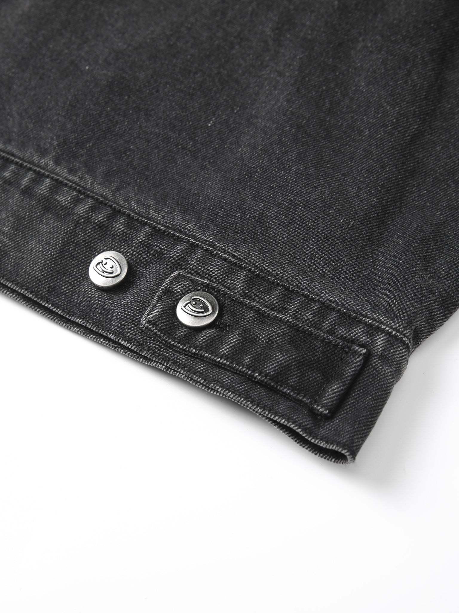 CREATIVE DEPT DENIM WORK JACKET - BLACK-Fineriform
