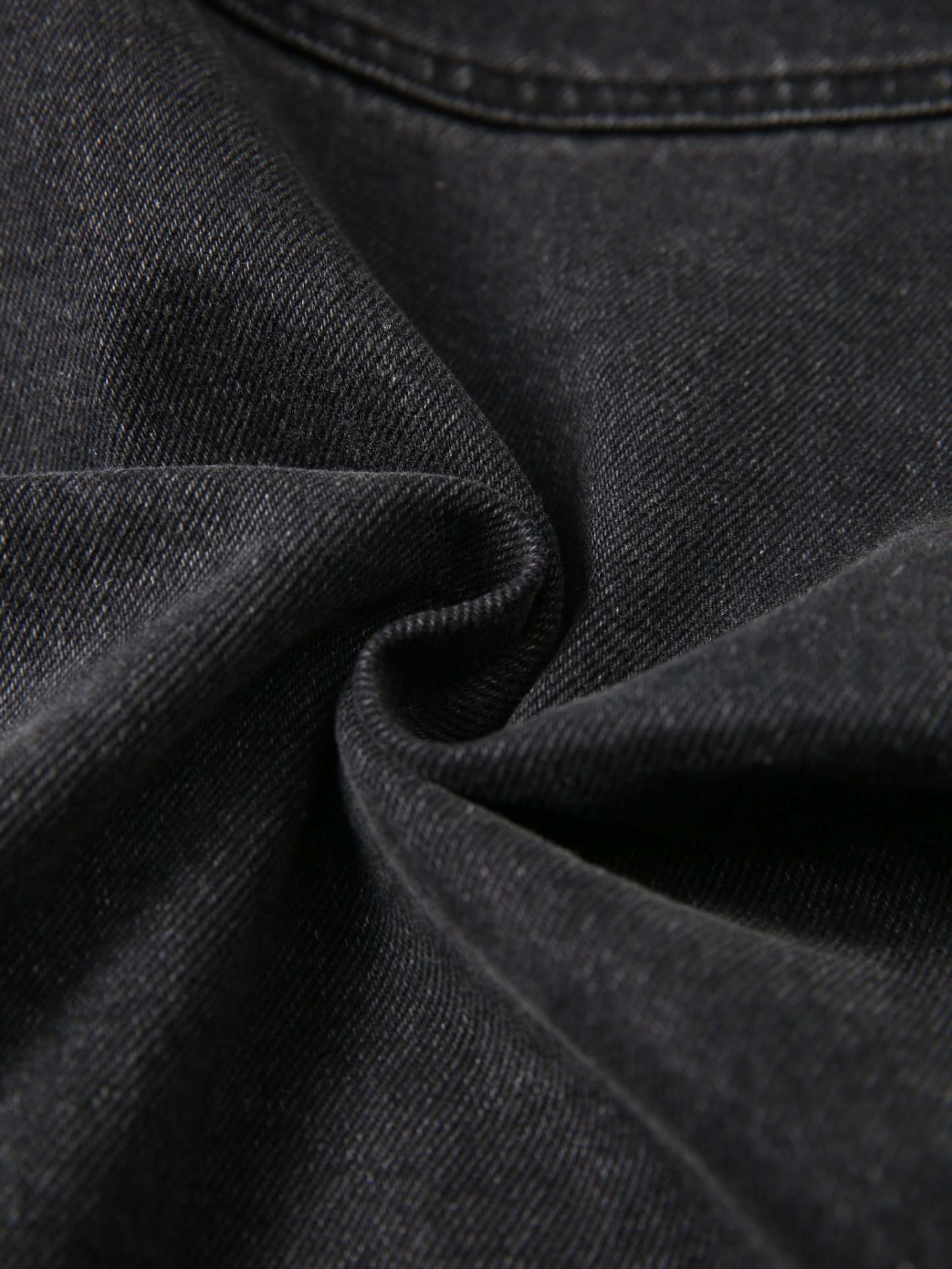 CREATIVE DEPT DENIM WORK JACKET - BLACK-Fineriform