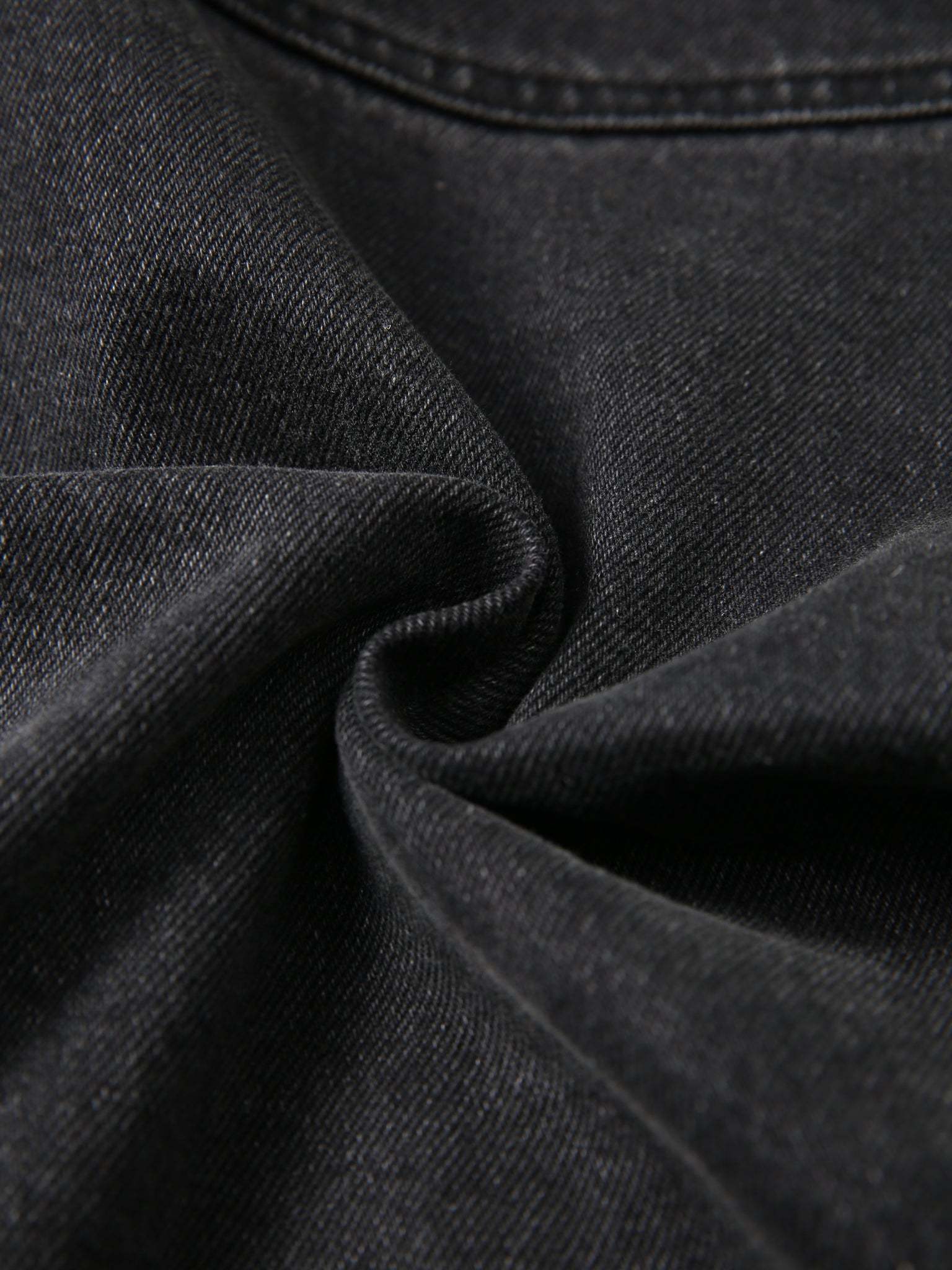 CREATIVE DEPT DENIM WORK JACKET - BLACK-Fineriform