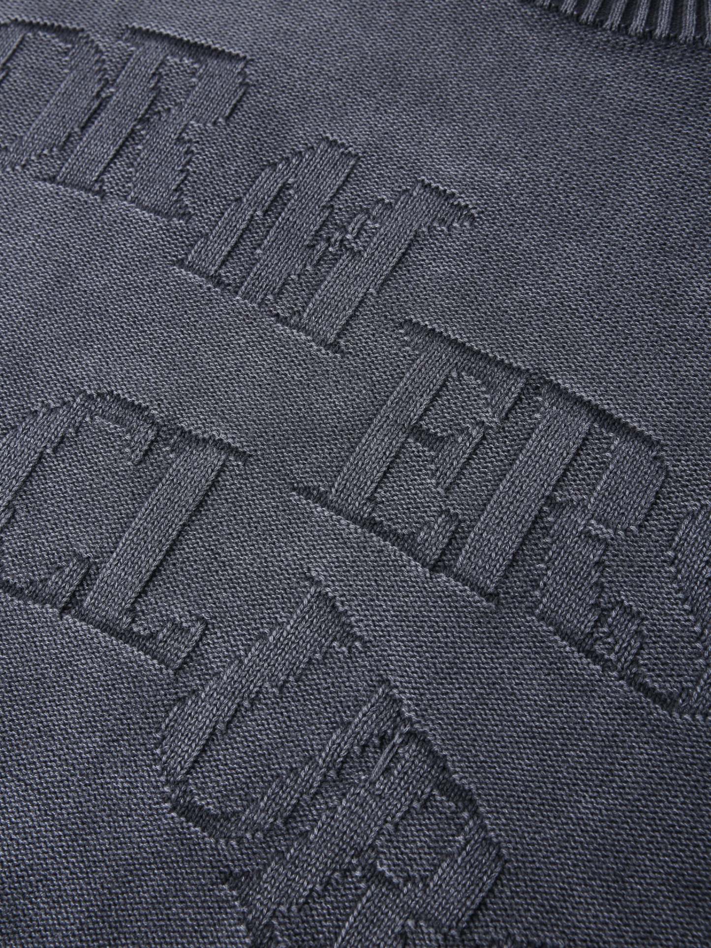 FALLING LETTERS KNIT - WASHED GREY-Fineriform