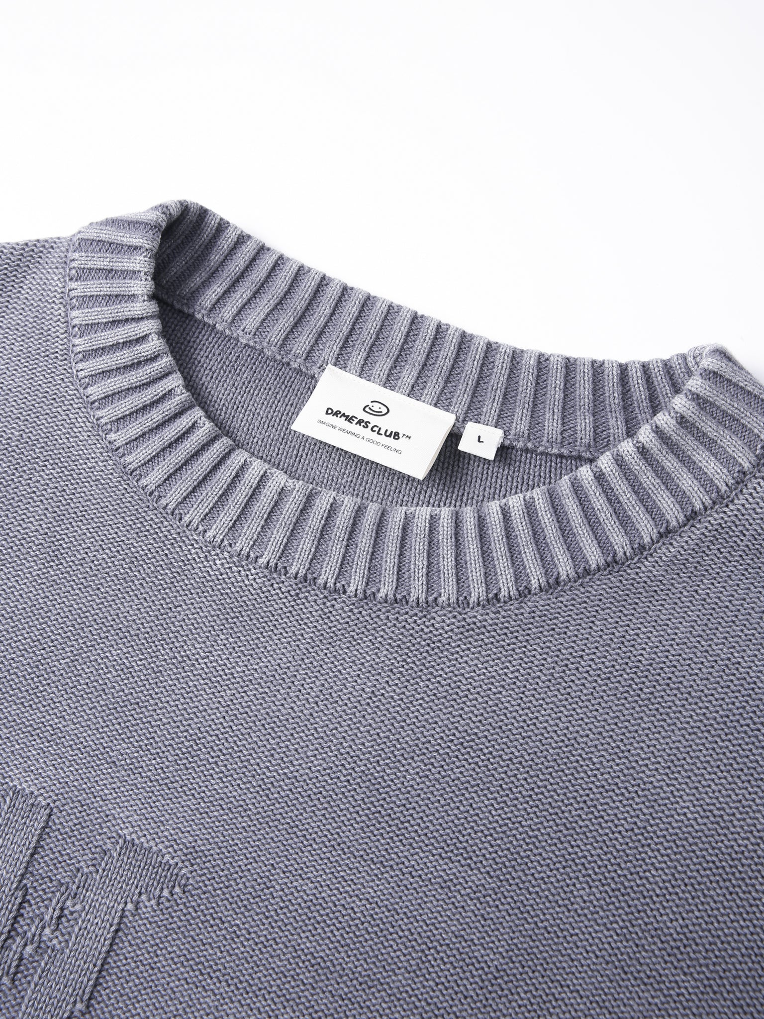 FALLING LETTERS KNIT - WASHED PURPLE-Fineriform