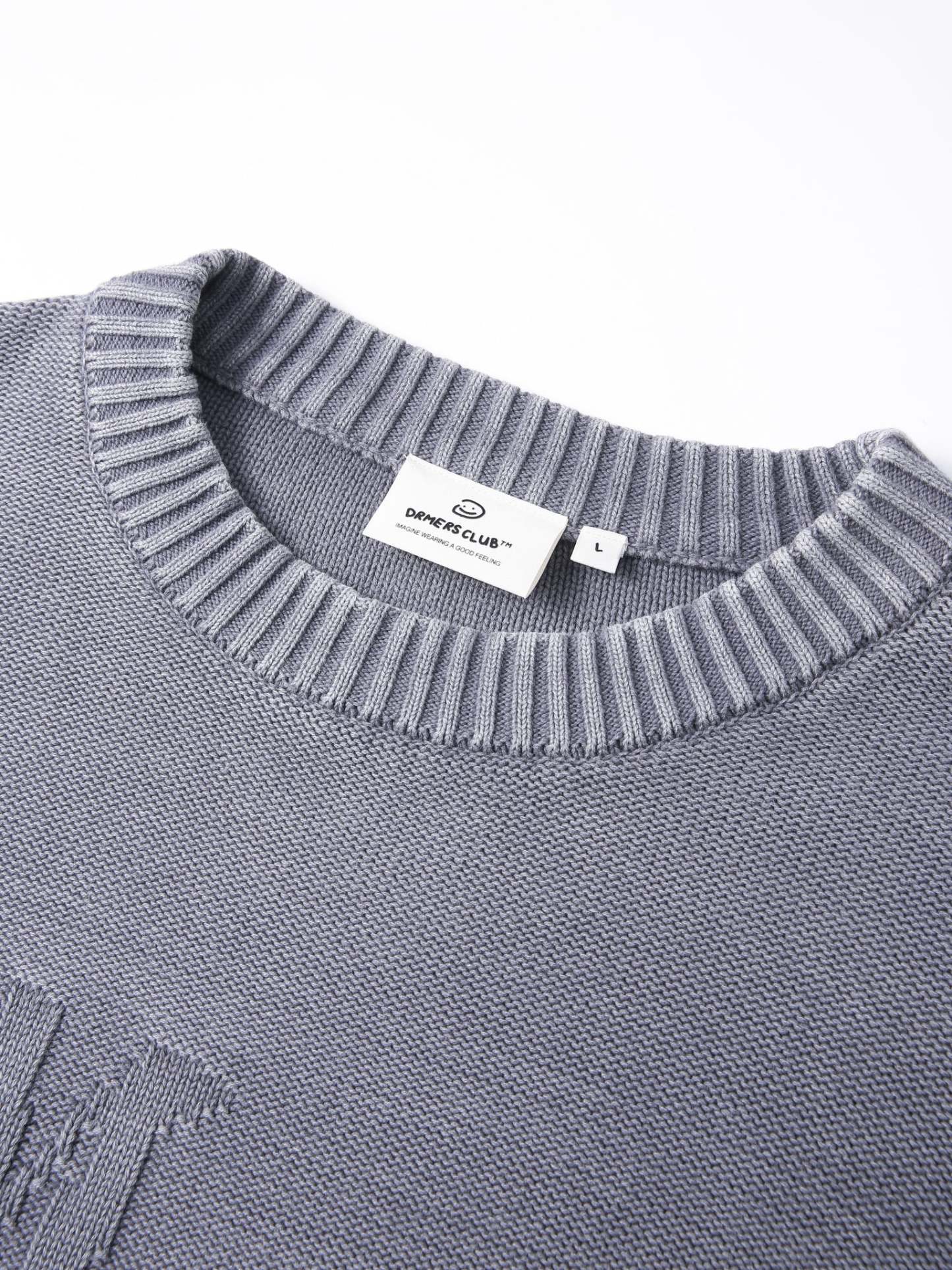 FALLING LETTERS KNIT - WASHED PURPLE-Fineriform