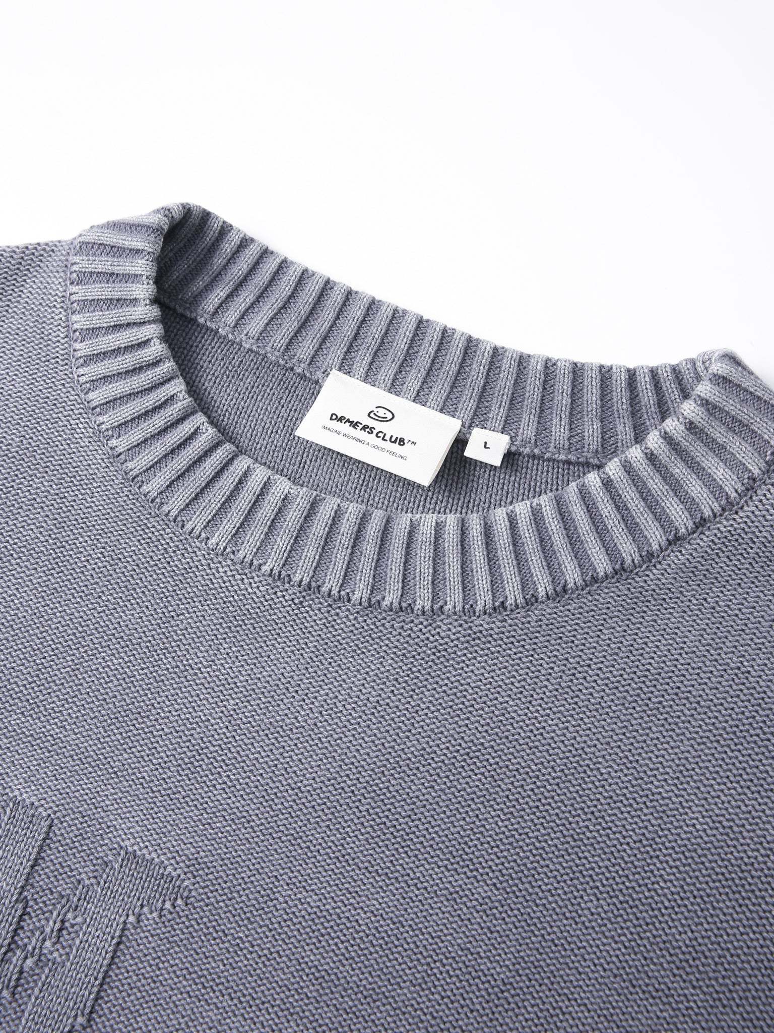 FALLING LETTERS KNIT - WASHED PURPLE-Fineriform