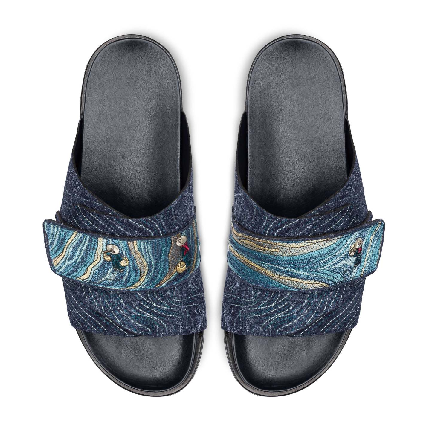 "lotus" slides navy-Fineriform