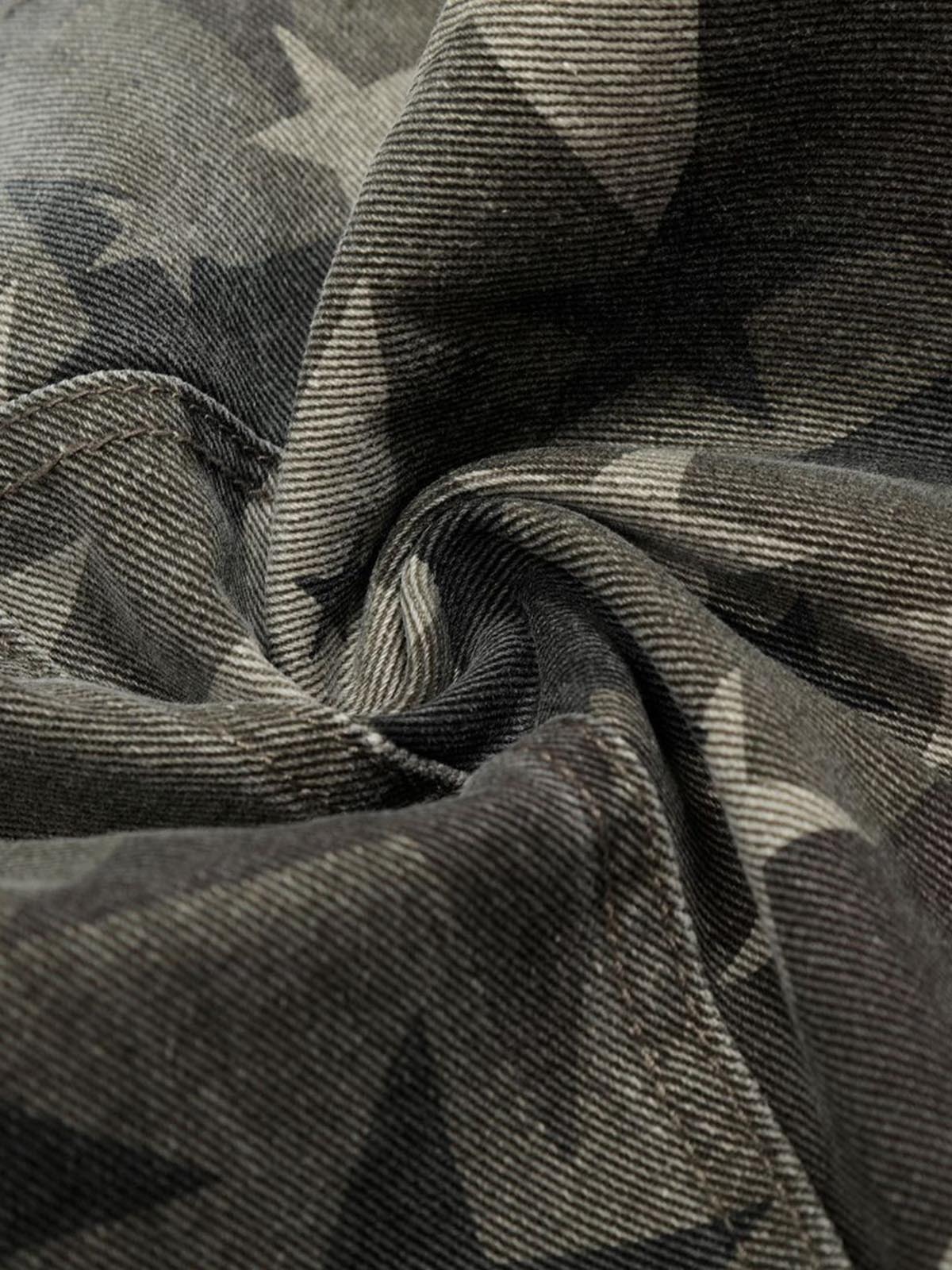 Camouflage Machete RO Star Wide-Leg Jeans-Fineriform