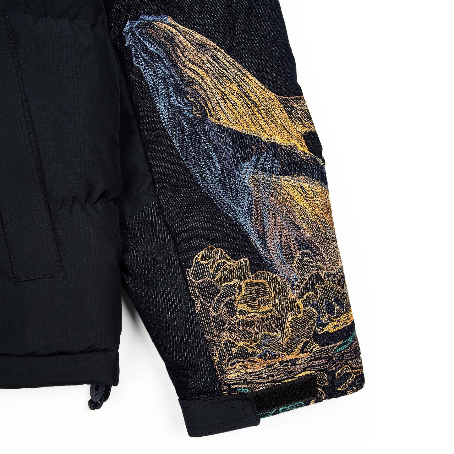 "whales" Puffer navy v2-Fineriform