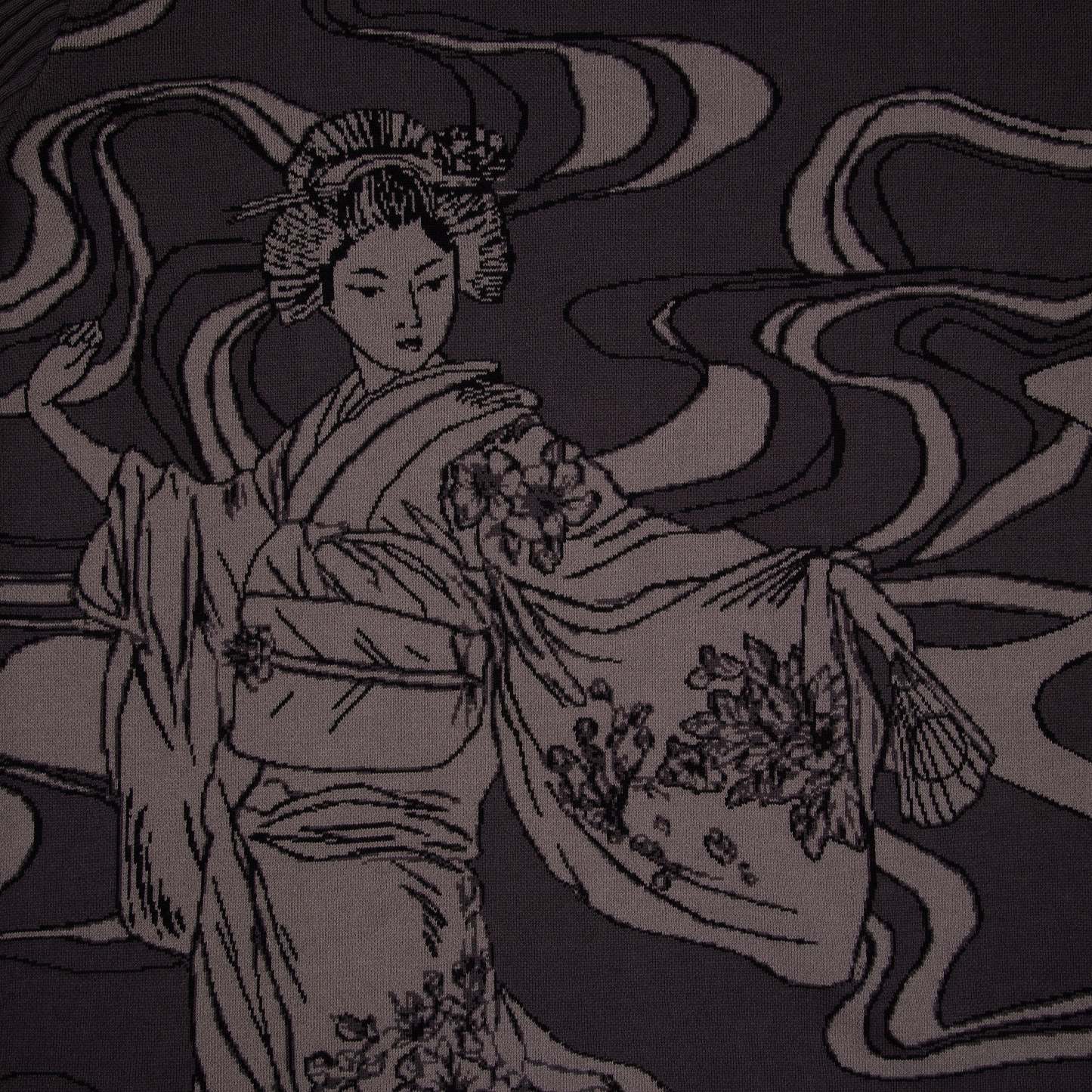 "yakuza" Layered knitted Jersey-Fineriform