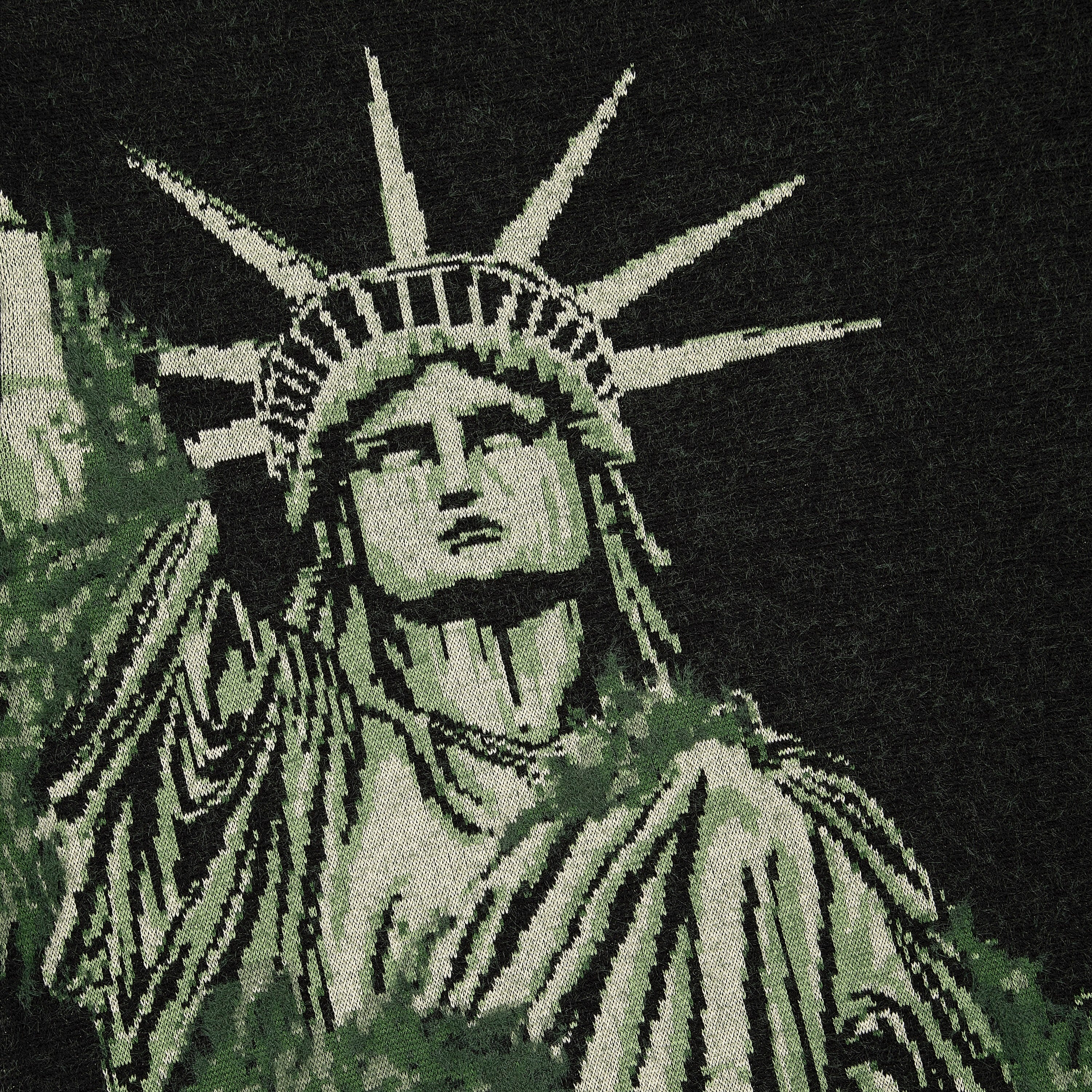 "NYC to RIO" Zip Up knit black-green-Fineriform