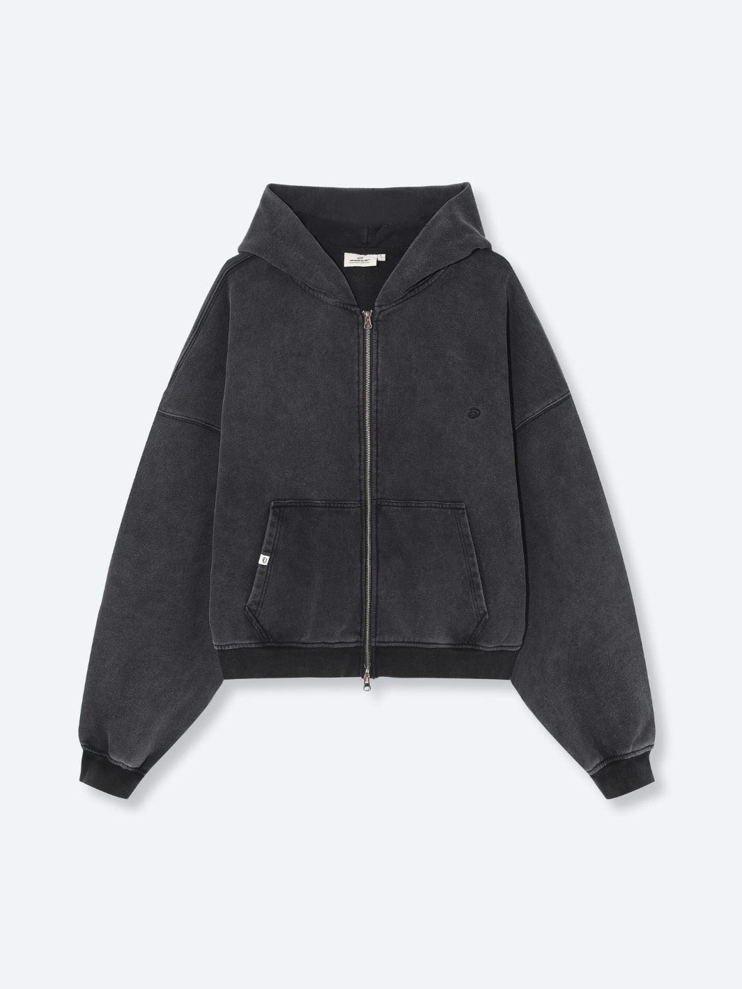 ESSENTIAL BOXY DOUBLE ZIP - VINTAGE BLACK-Fineriform