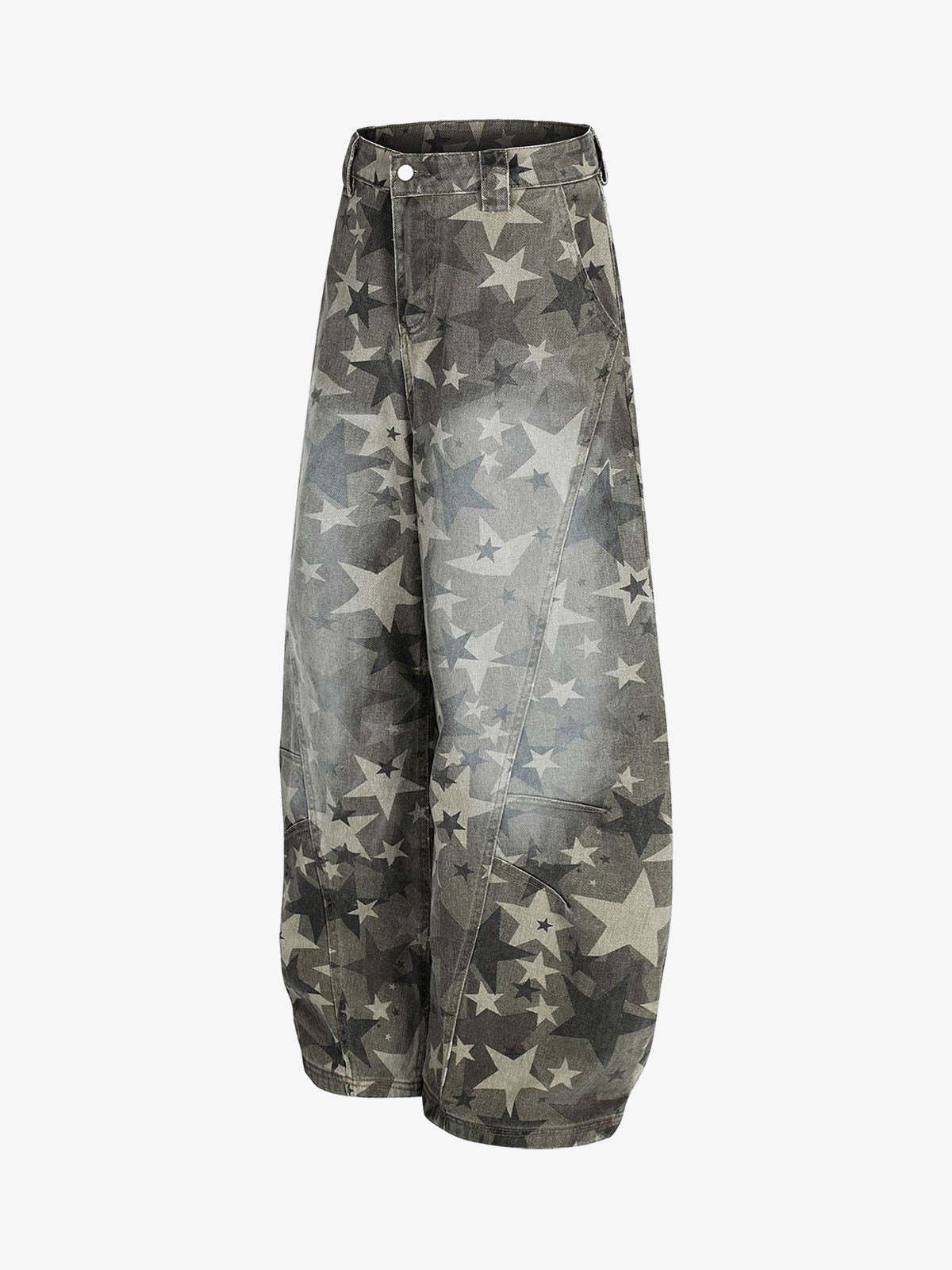Camouflage Machete RO Star Wide-Leg Jeans-Fineriform