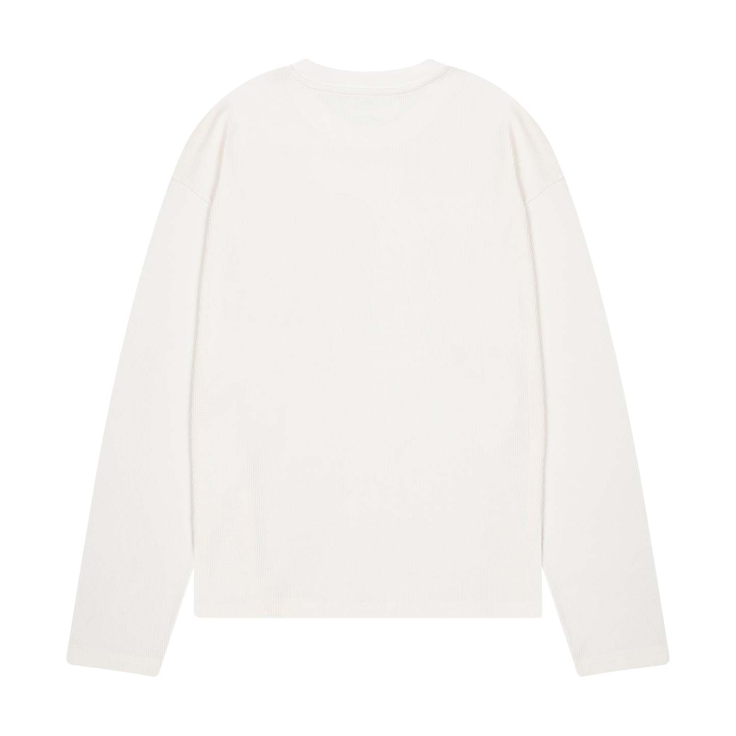 "NYC to RIO" waffle Longsleeve white-Fineriform