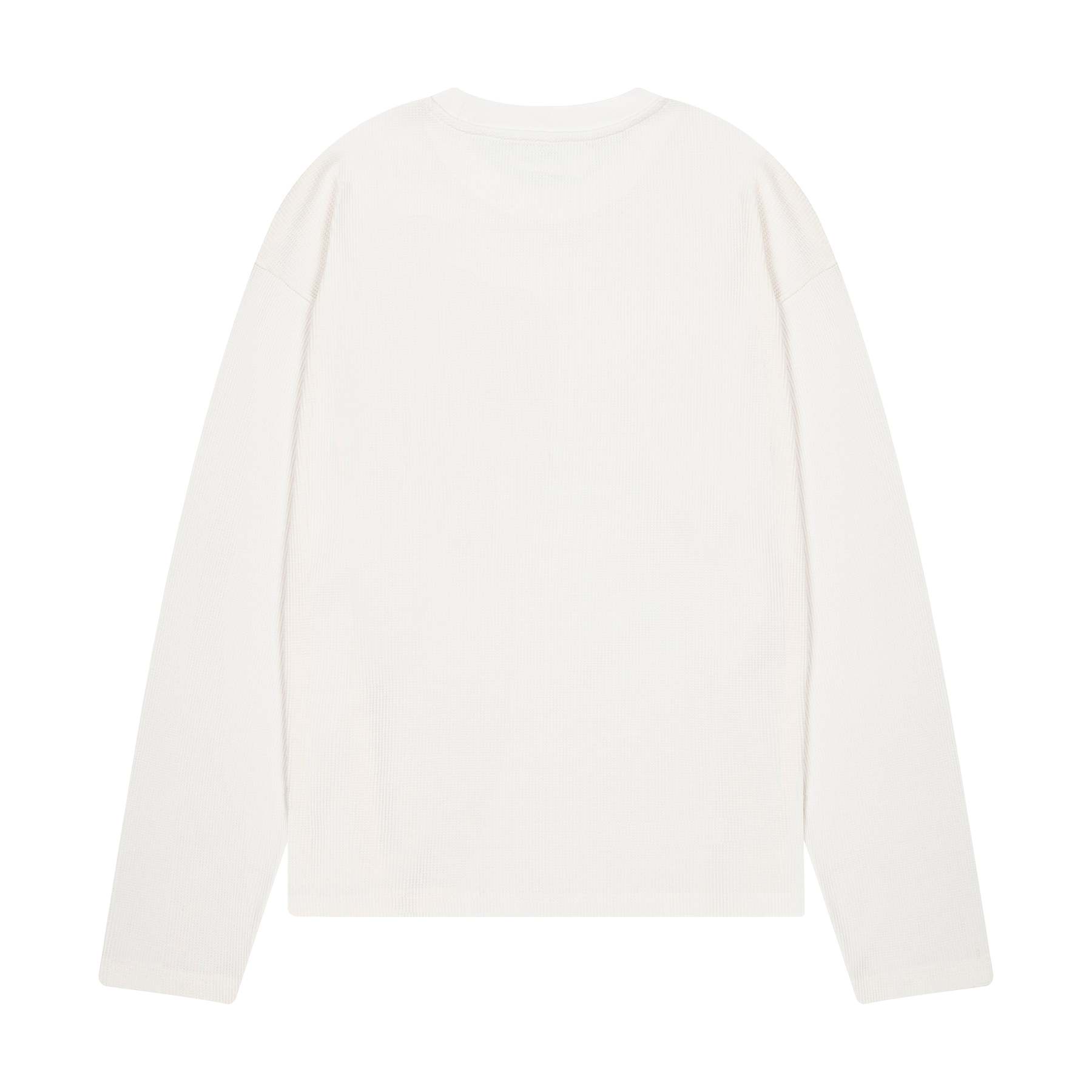 "NYC to RIO" waffle Longsleeve white-Fineriform