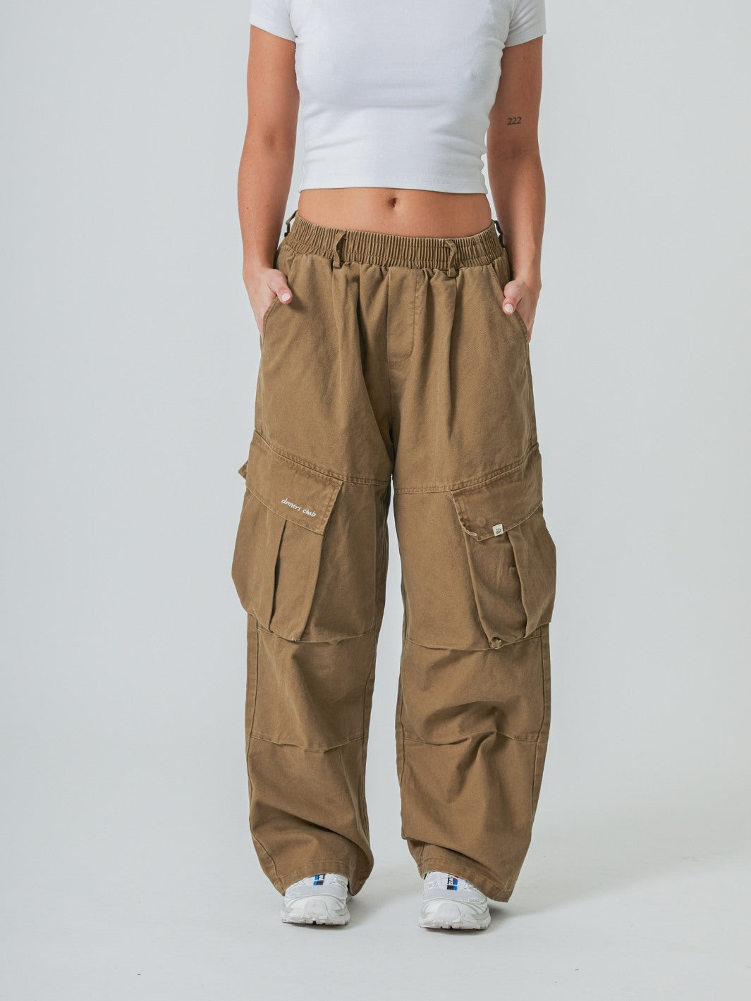 BAGGY CARGO PANTS - SAND-Fineriform