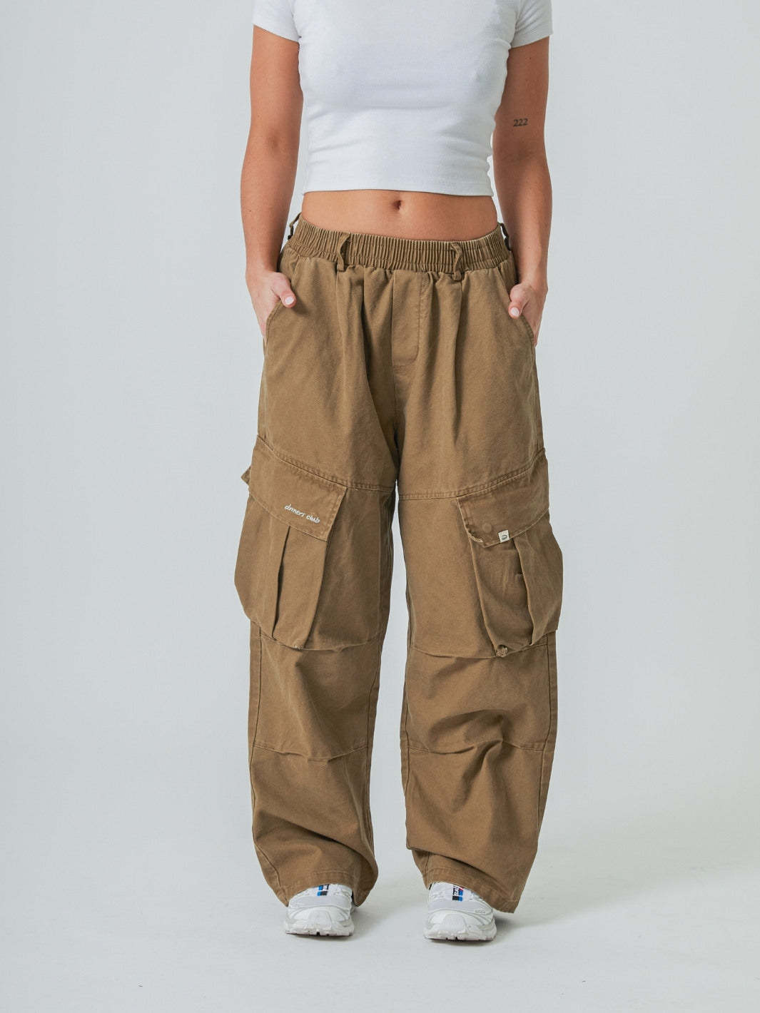 BAGGY CARGO PANTS - SAND-Fineriform