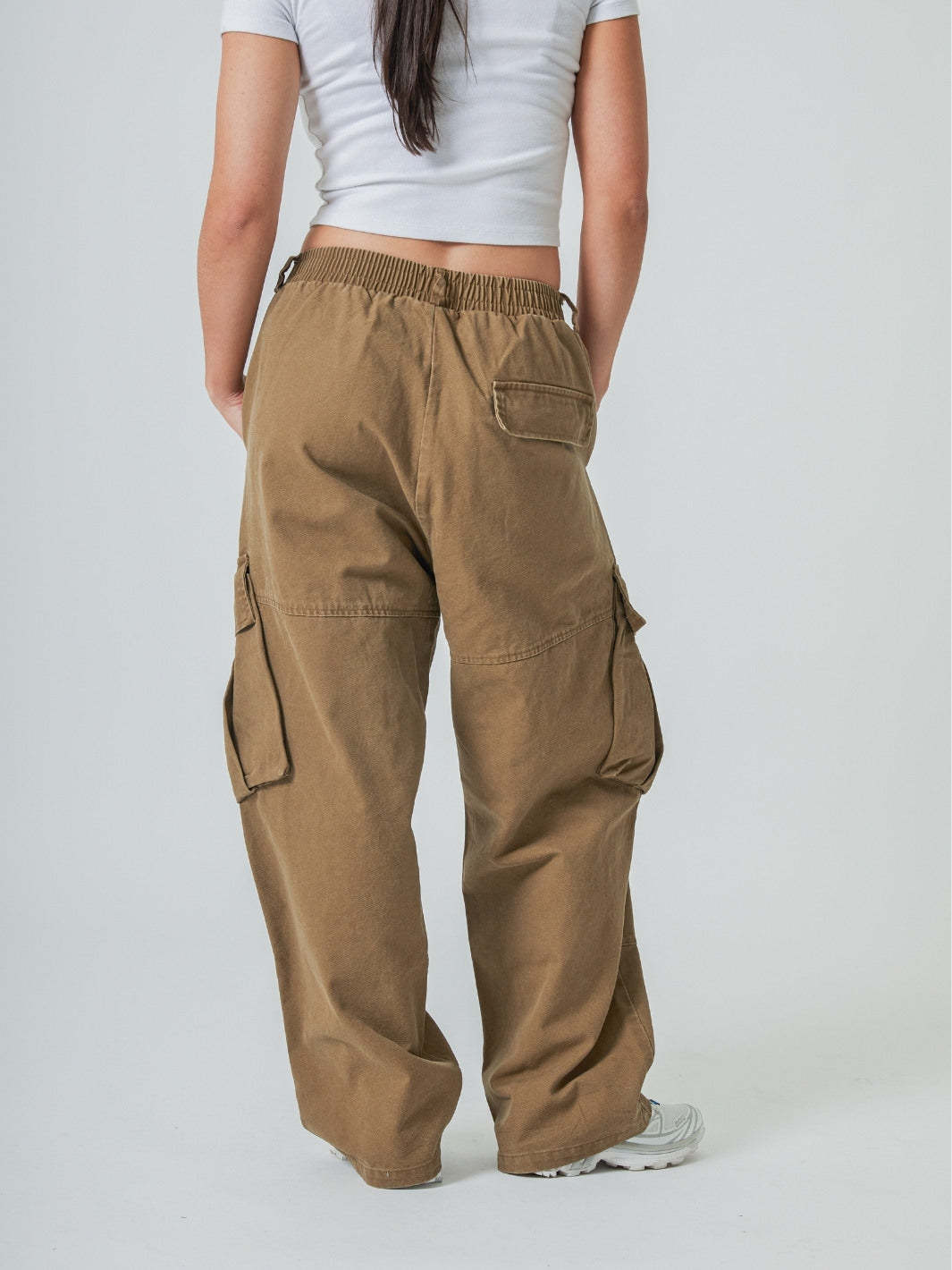 BAGGY CARGO PANTS - SAND-Fineriform