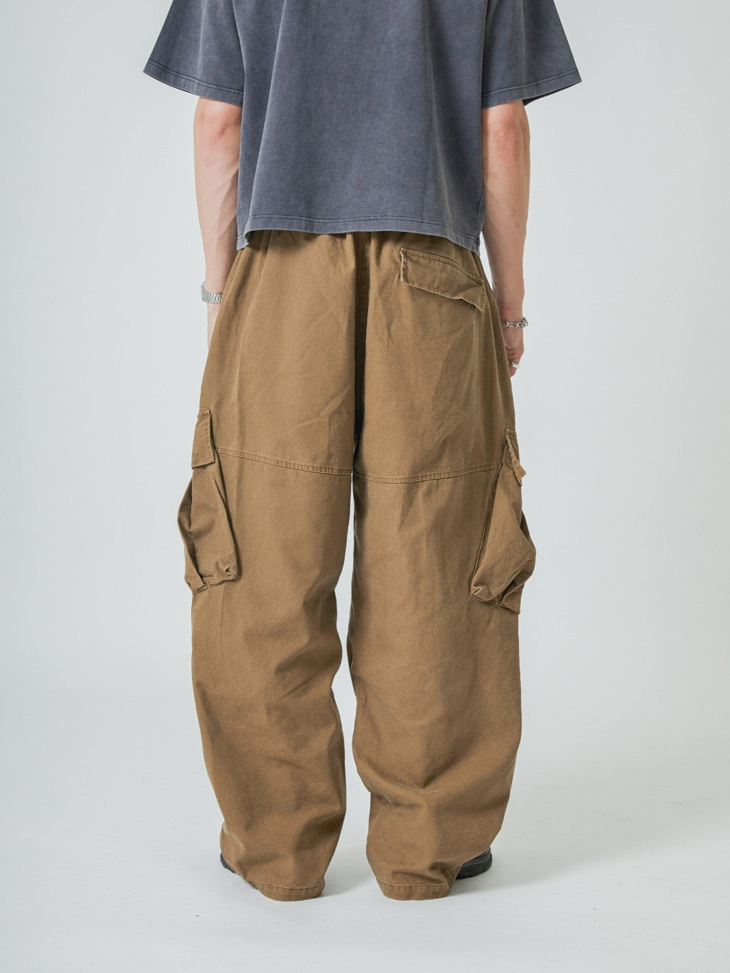 BAGGY CARGO PANTS - SAND-Fineriform