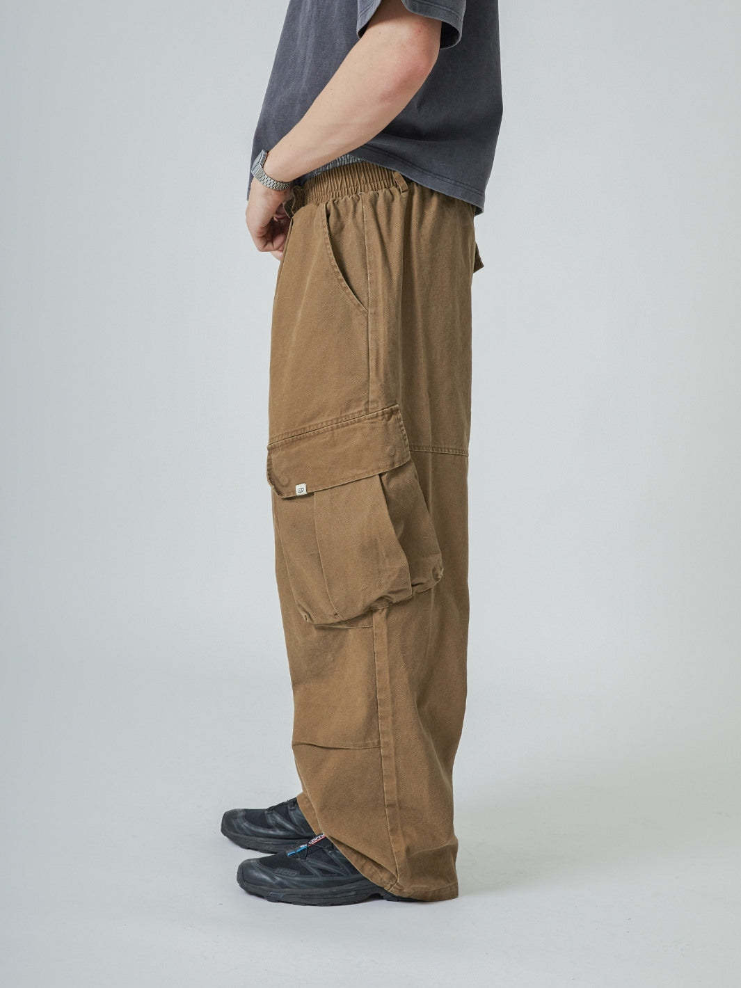 BAGGY CARGO PANTS - SAND-Fineriform