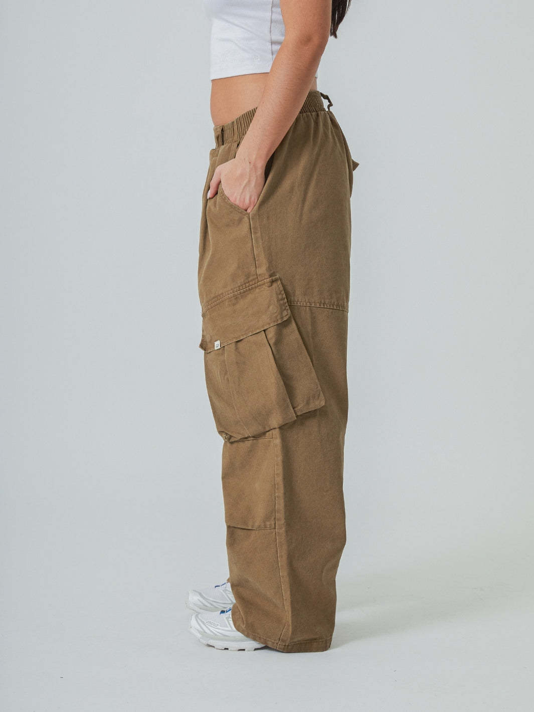 BAGGY CARGO PANTS - SAND-Fineriform