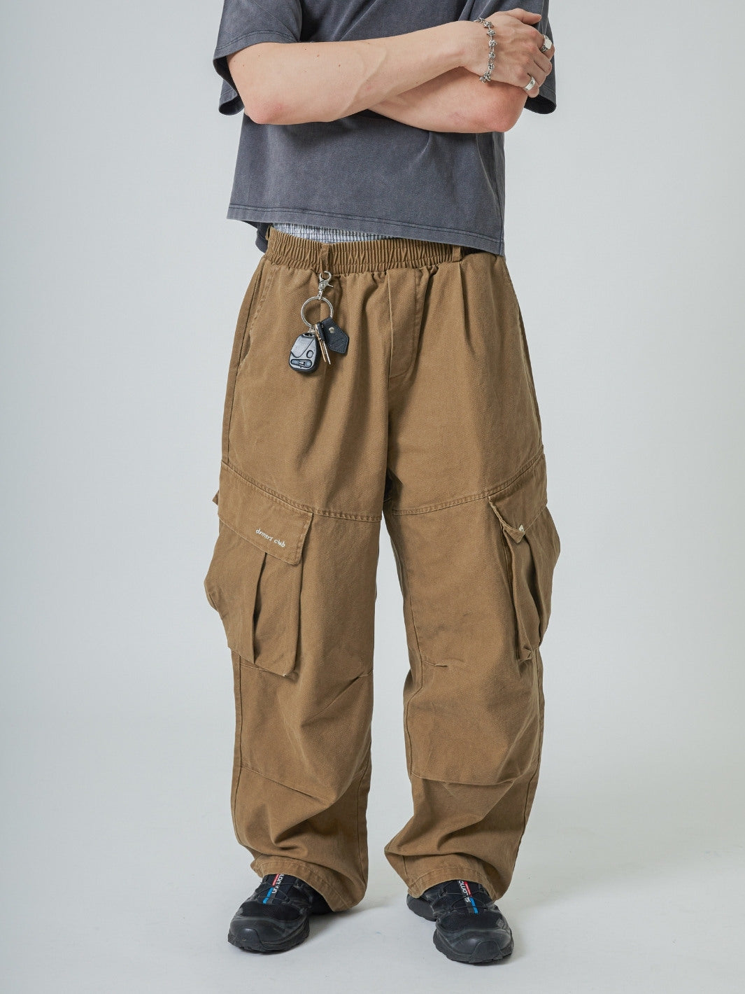 BAGGY CARGO PANTS - SAND-Fineriform