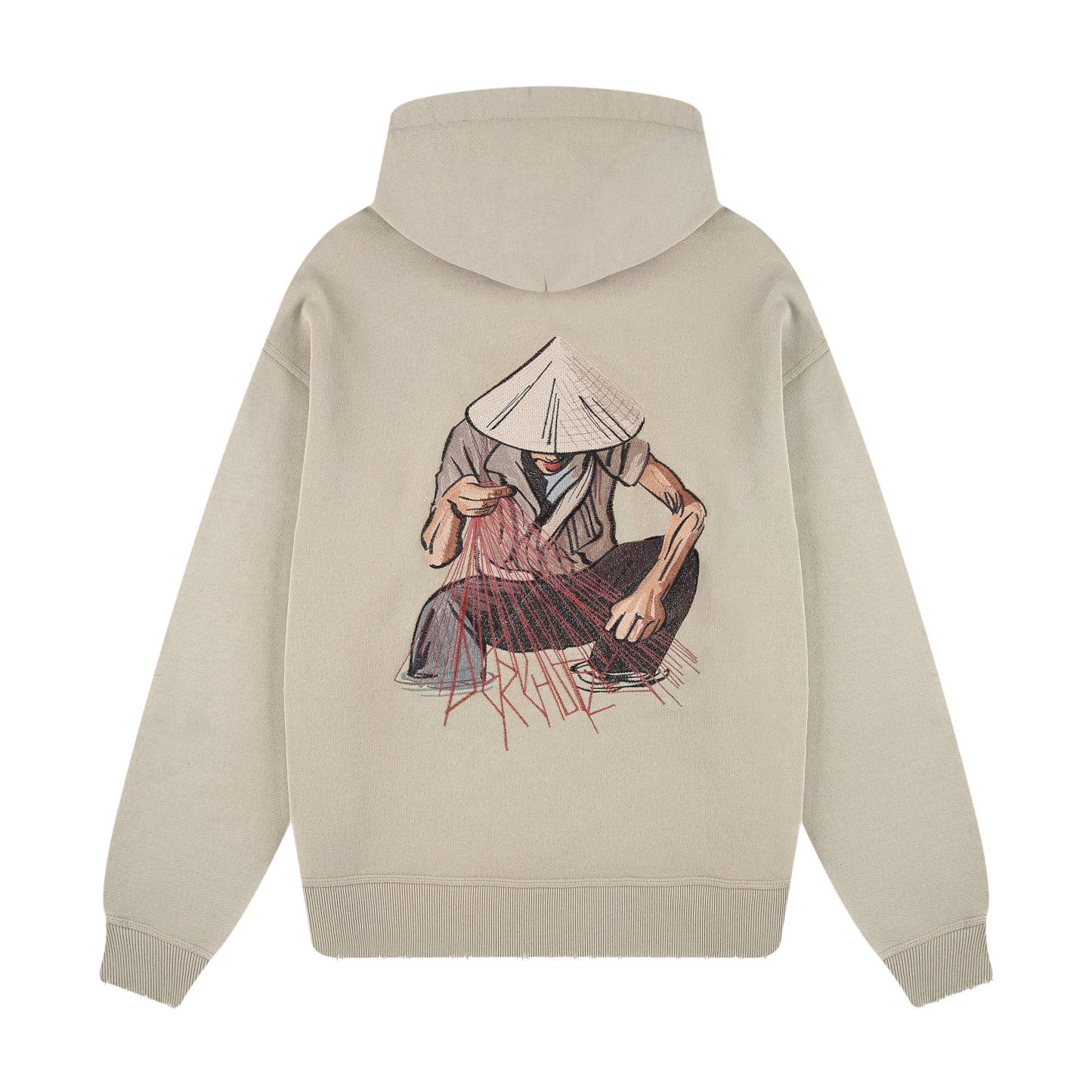 "lotus" Hoodie sage green-Fineriform